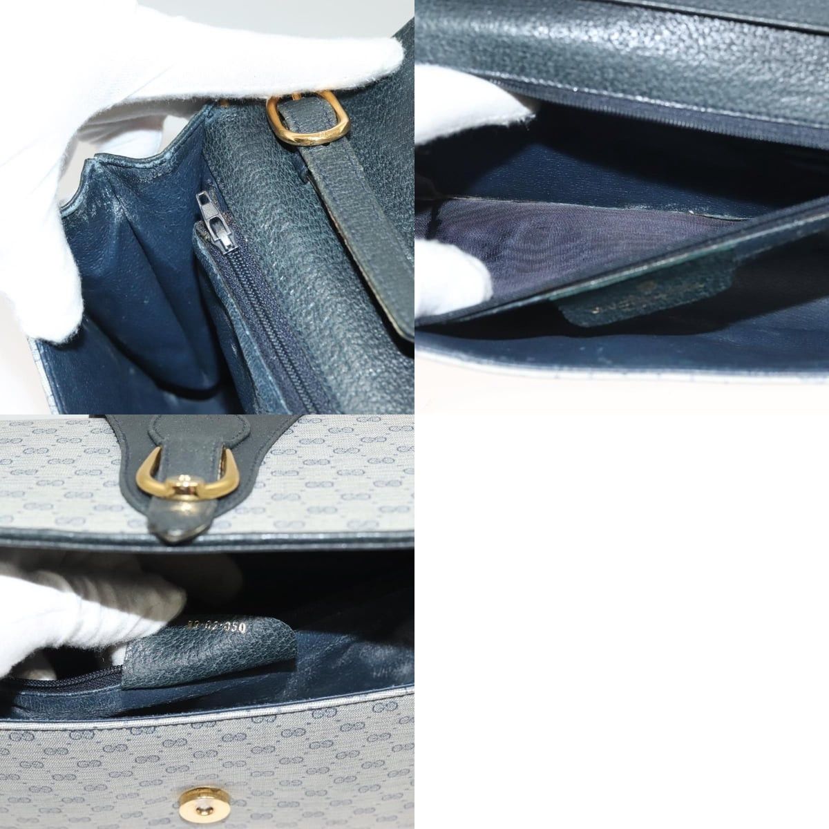Gucci GUCCI Micro GG Supreme Shoulder Bag Pvc Navy Gold 89 02 050 Size ONE SIZE - 13 Thumbnail