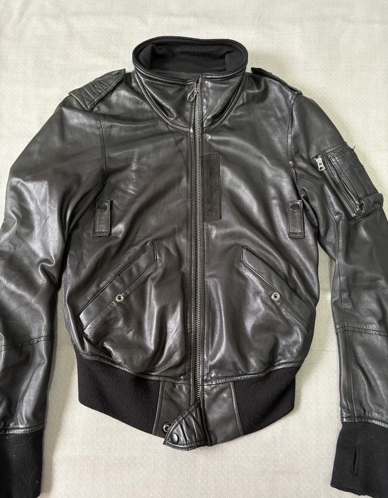 Vintage Buffalo Bobs Leather Jacket with Pockets-2506