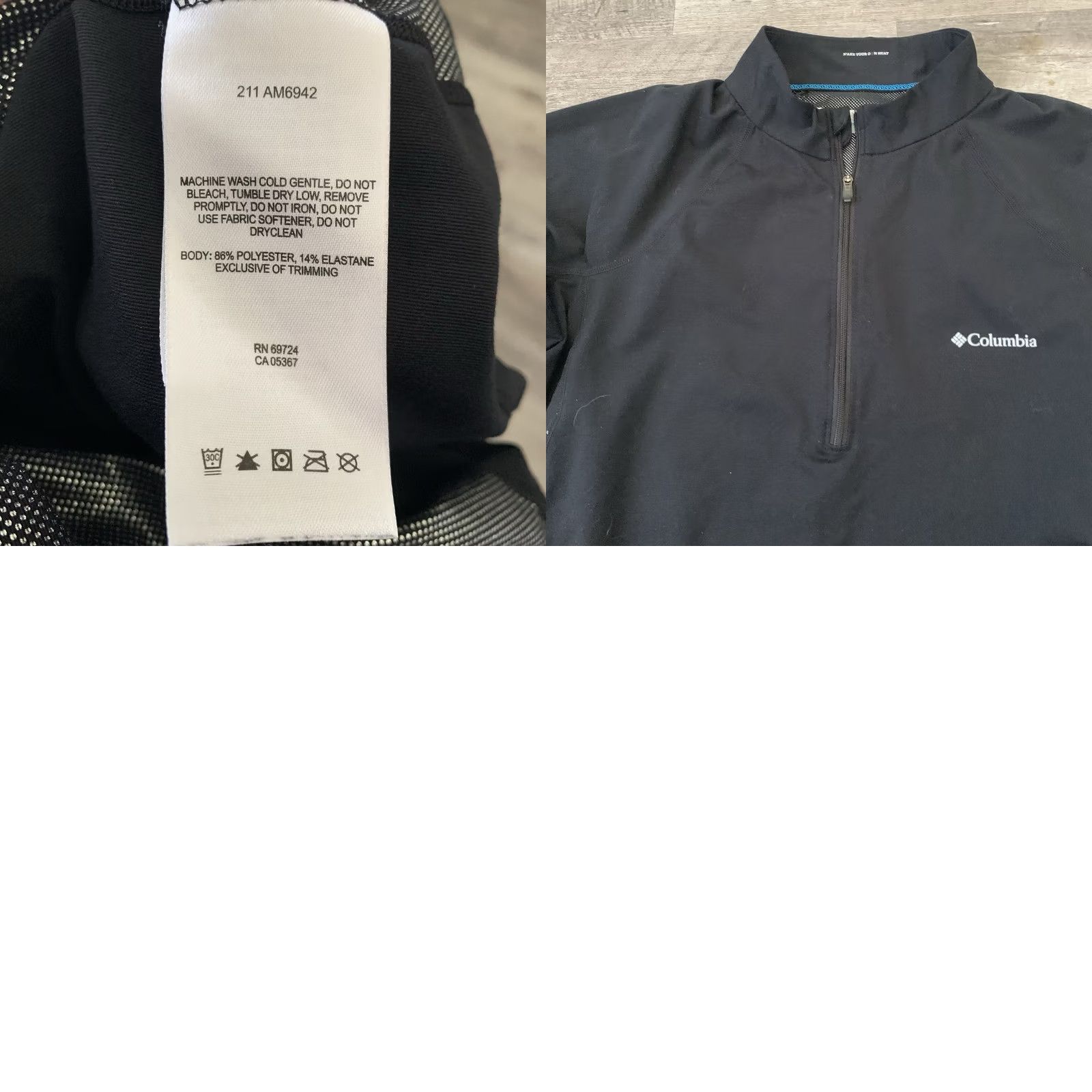 Vintage Columbia 1/4 Zip Pullover Womens Large Black Omni-Heat Shirt Light Thumbholes Activewear Hiking Running Walking Size L / US 10 / IT 46 - 8 Thumbnail