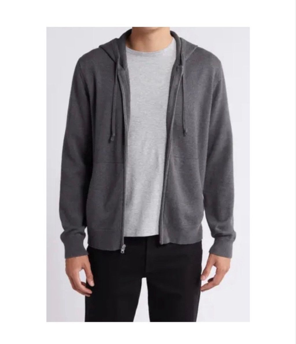 Vince Women's Vince. Gray Cashmere Full-Zip Hoodie S Size S / US 4 / IT 40 - 12 Thumbnail