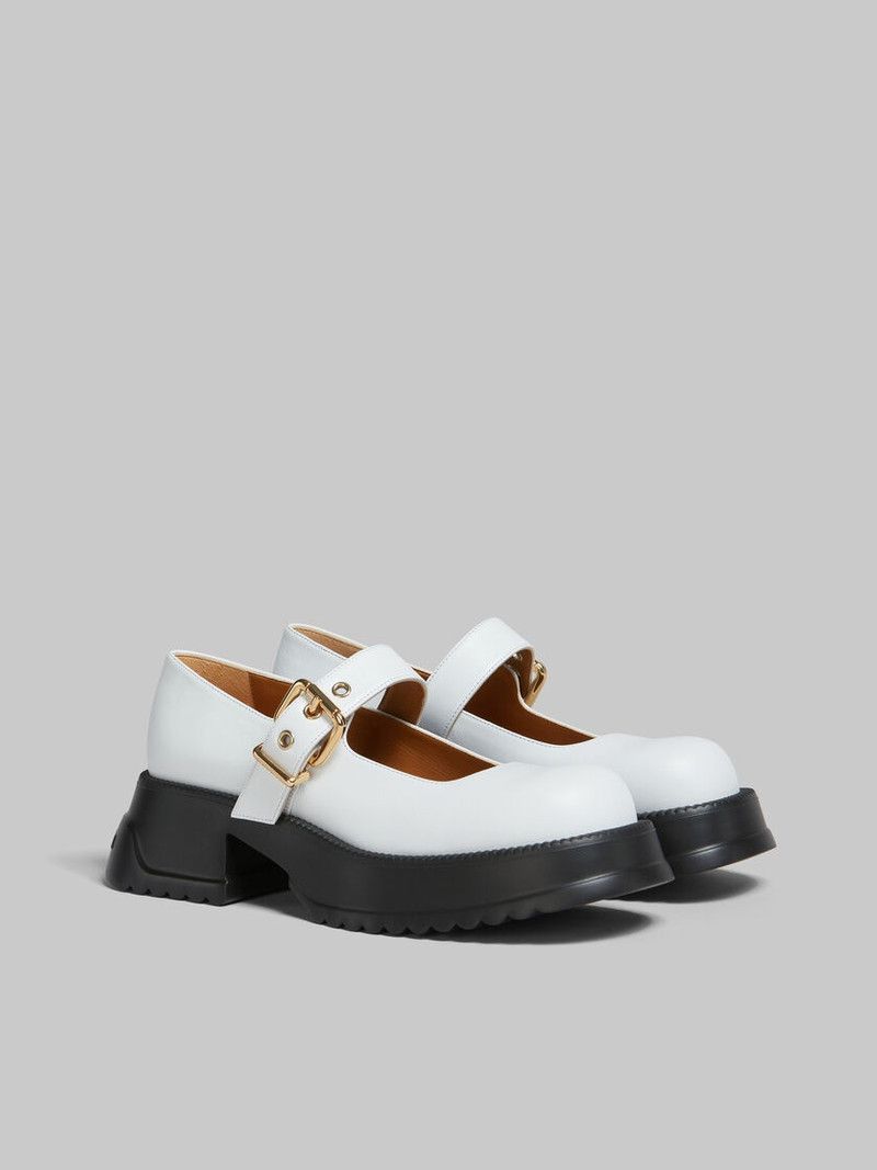 Marni o1w1db11225 Mary Jane With Platform Sole in White Size US 7 / IT 37 - 2 Thumbnail