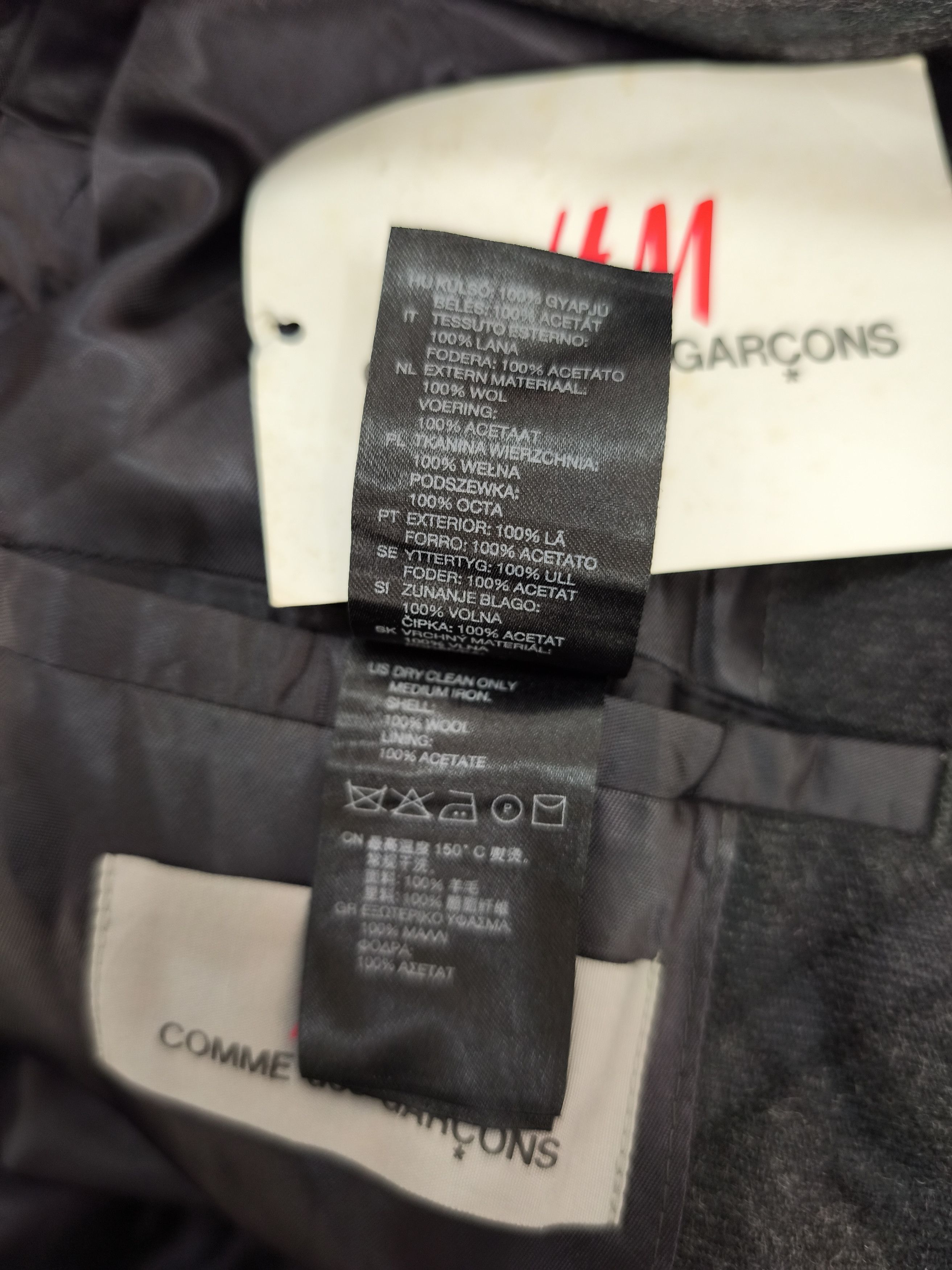 Comme des Garcons × H&M H&M x Comme des Garcons Checked Blazer Size 40R - 9 Thumbnail