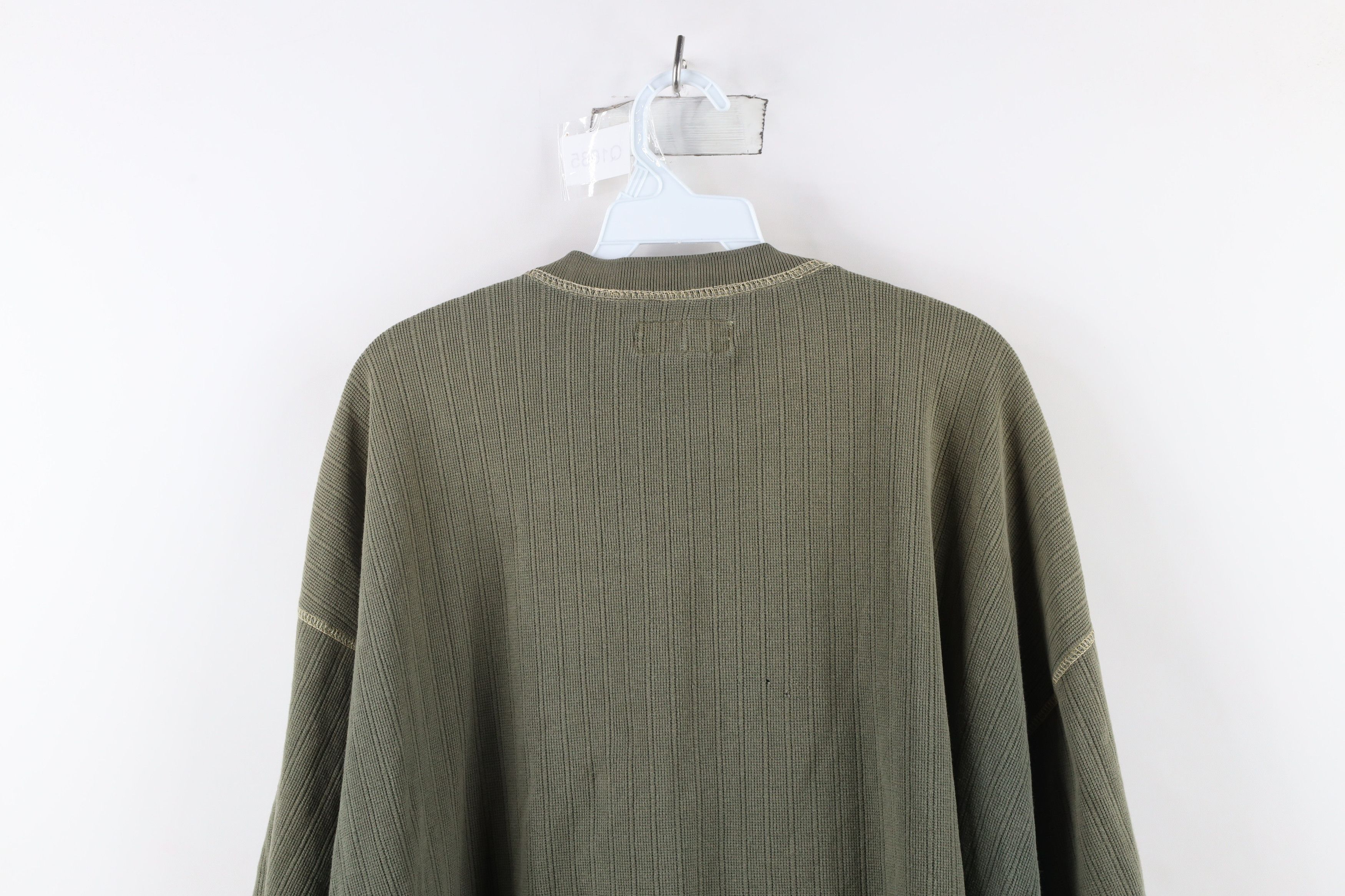 Vintage Vintage 90s Streetwear Thermal Ribbed Knit Henley T-Shirt Size US XL / EU 56 / 4 - 9 Thumbnail