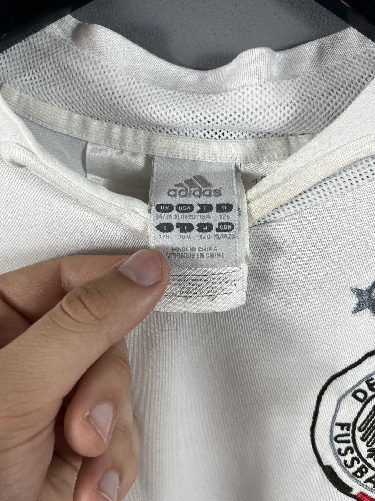 Adidas GERMANY TEAM 2004 home FOOTBALL JERSEY ADIDAS SOCCER Size US S / EU 44-46 / 1 - 4 Thumbnail