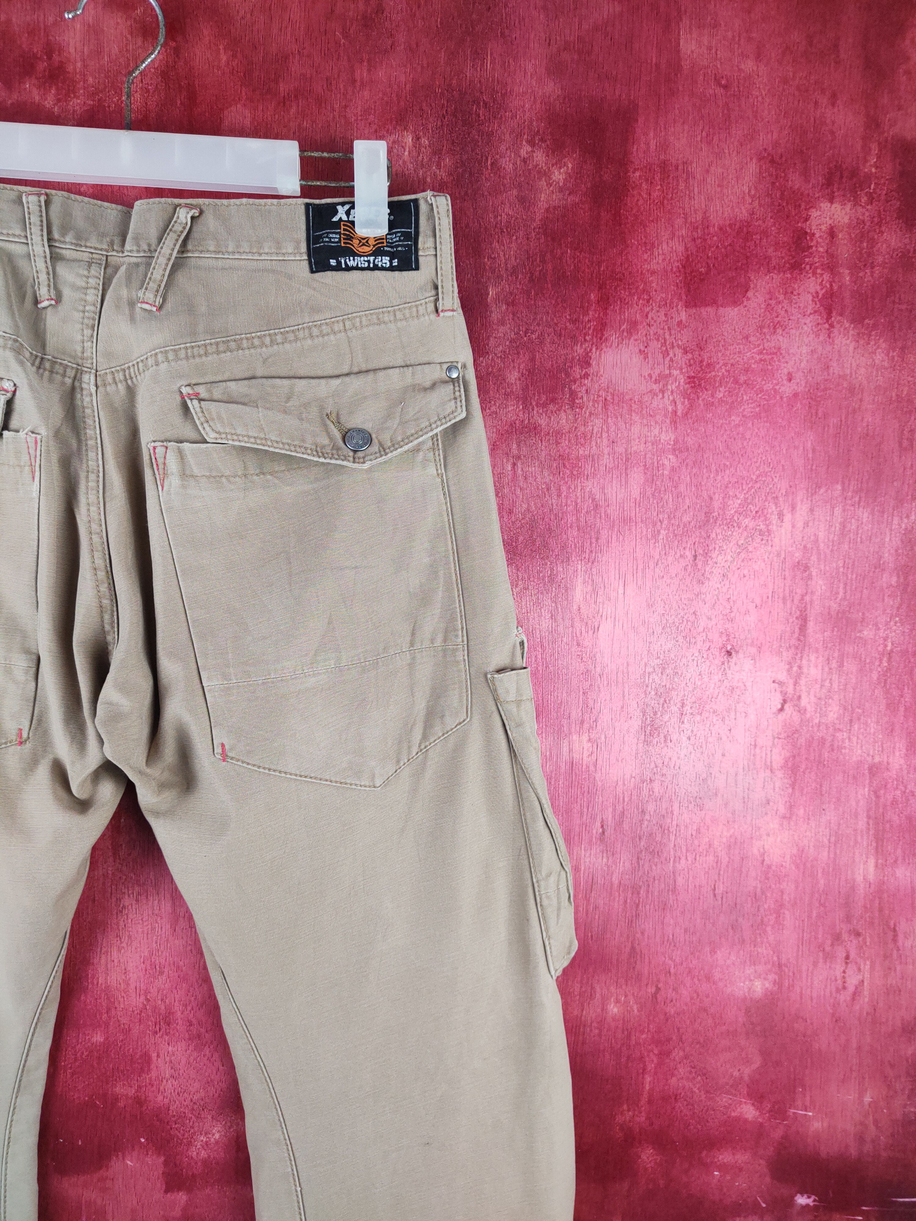 Japanese Brand Xebec-Twist45 Brown Multipocket Cargo Pants N#S41 Size US 30 / EU 46 - 10 Thumbnail