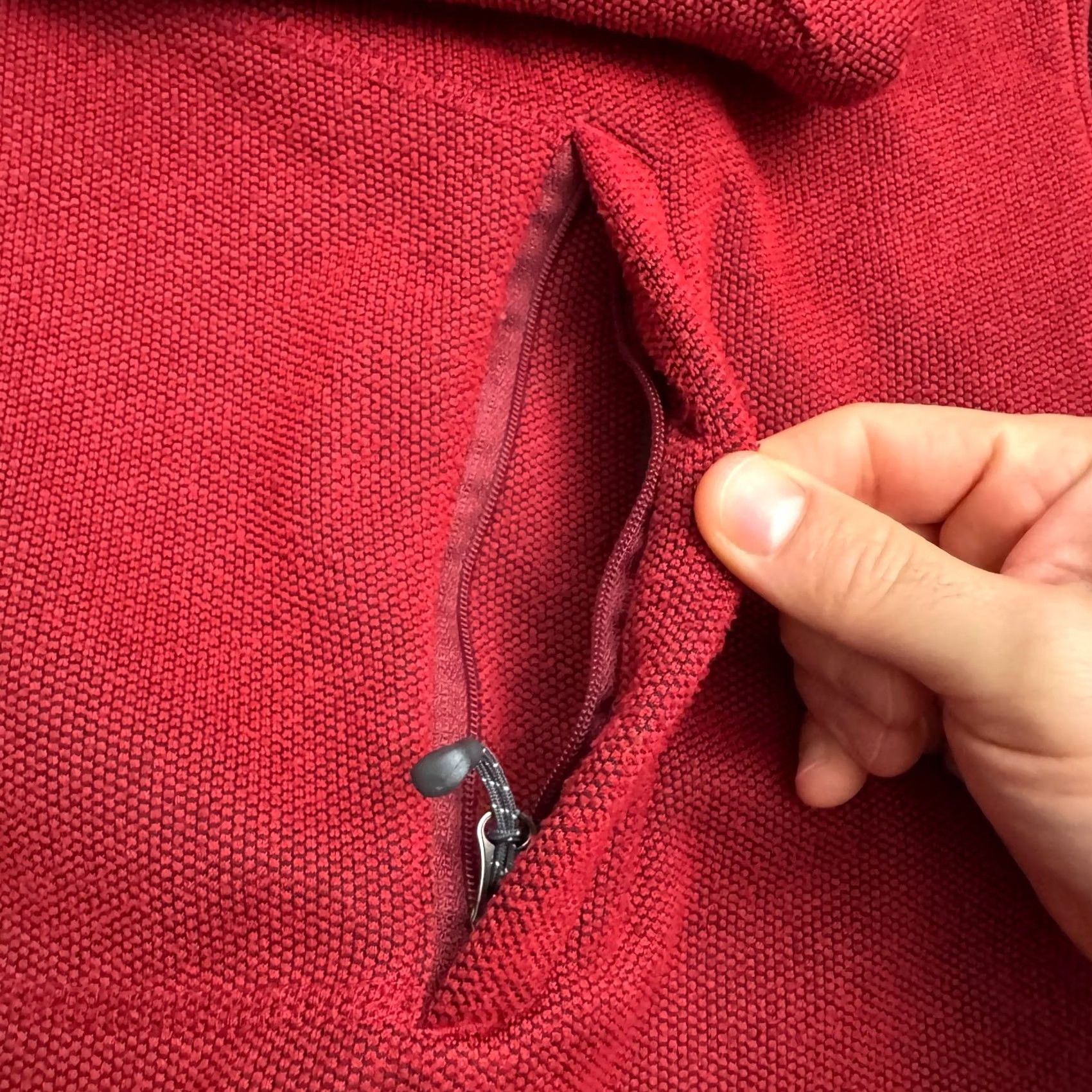 Port Authority Port Authority Xfinity Pique Fleece Jacket Men Small Red Full Zip Pockets Outdoor Size US S / EU 44-46 / 1 - 5 Thumbnail