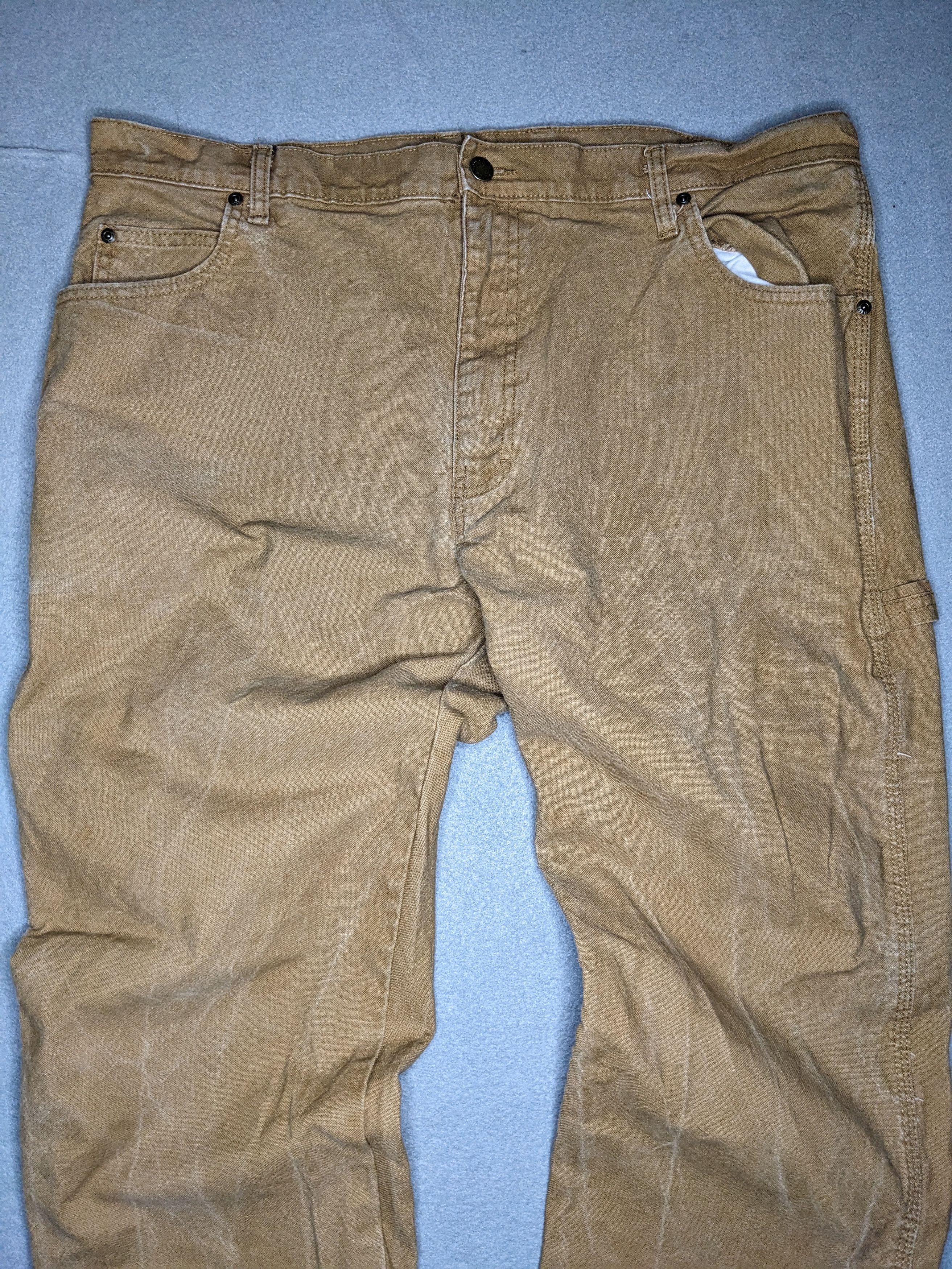 Dickies Dickies Carpenter Pants 38x30 Canvas Beige Distressed Faded Size US 38 / EU 54 - 3 Thumbnail