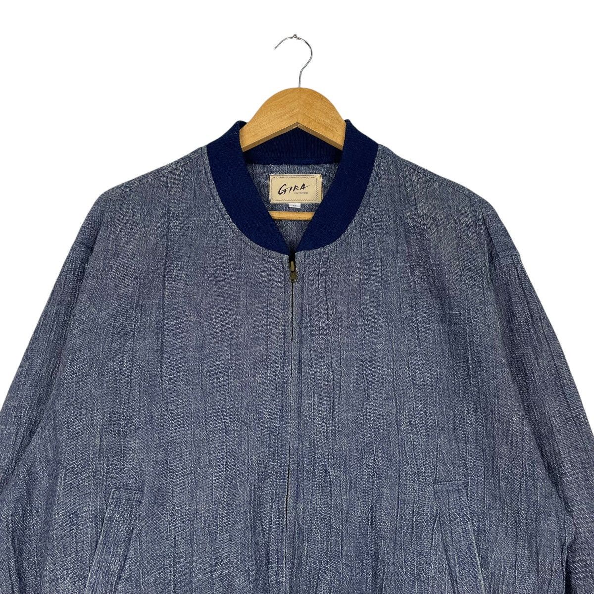 Designer × Japanese Brand × Yohji Yamamoto 💥90s GIRA POUR HOMME JAPAN LINEN BOMBER Size US M / EU 48-50 / 2 - 2 Thumbnail