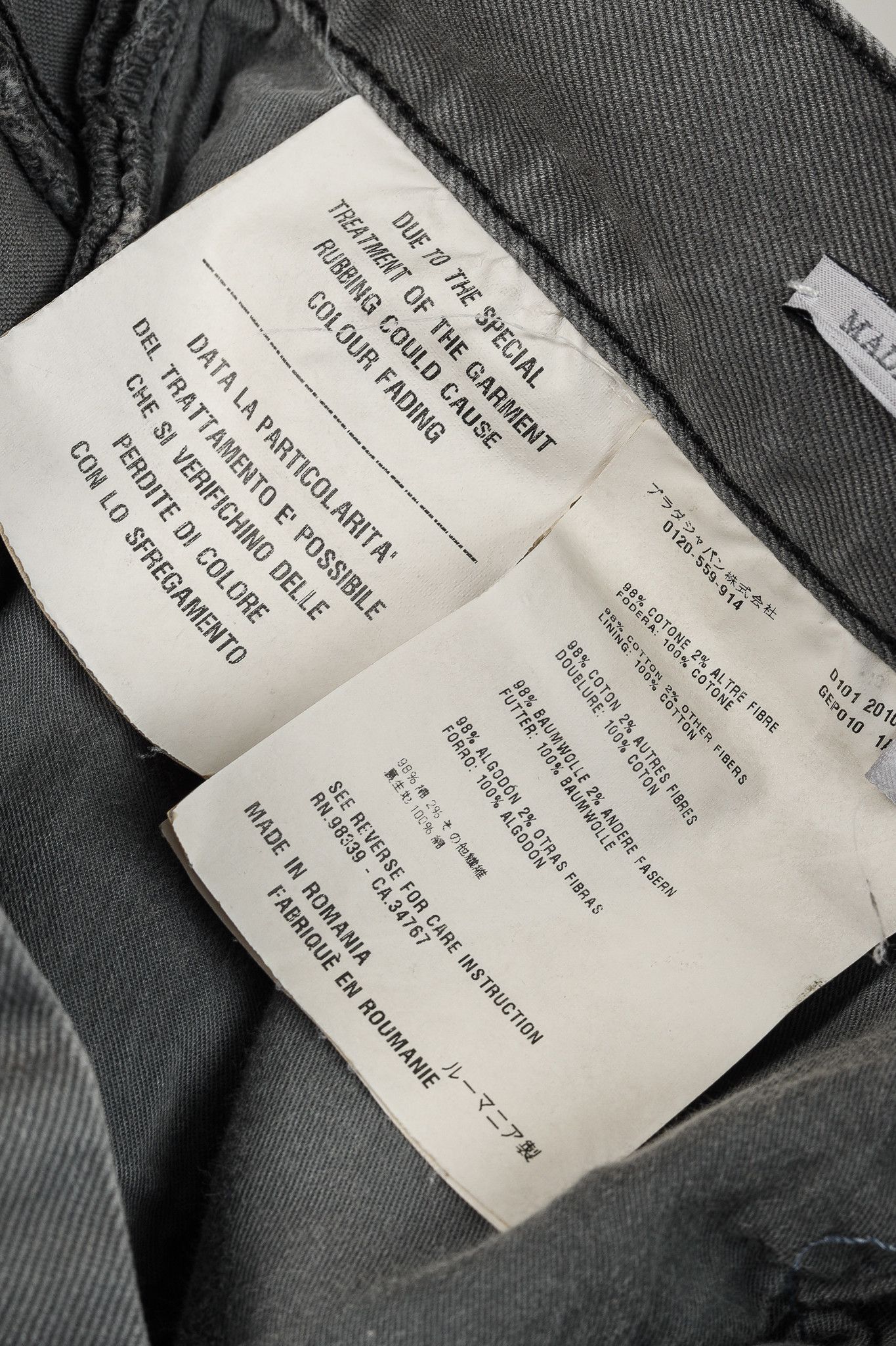 Prada Prada Dark-Grey-Wash Straight-Leg Jeans Size US 33 - 12 Thumbnail