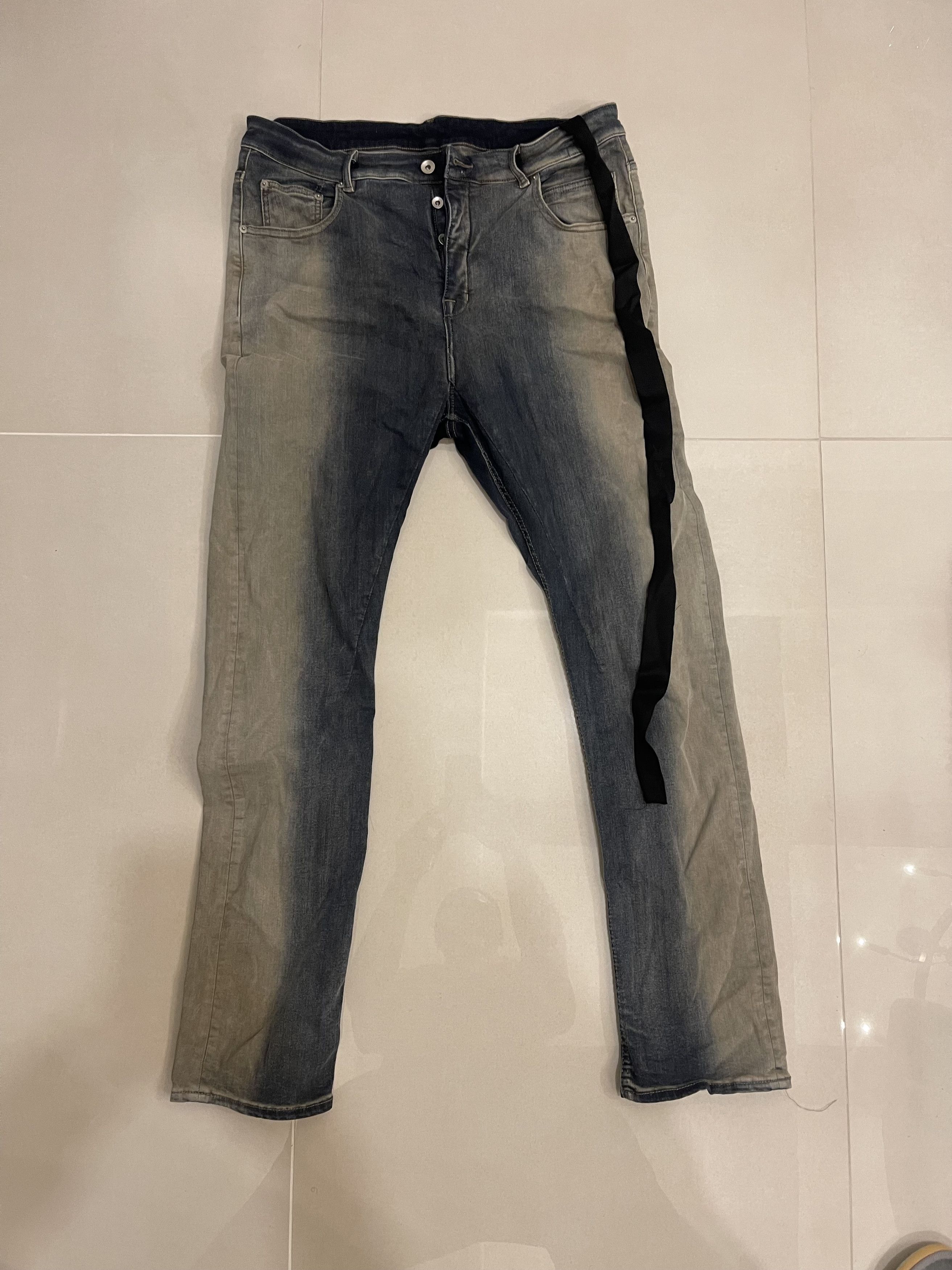 Rick Owens Drkshdw Rick Owen’s DRKSHDW Detroit cut denim Size US 36 / EU 52 - 1 Thumbnail