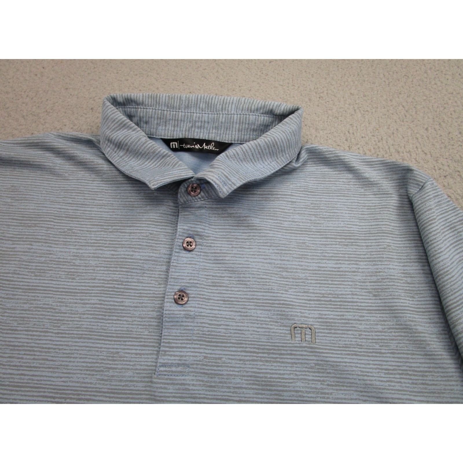 TravisMathew Travis Mathew Polo Shirt Mens L Blue Valencia Country Club Golf Clarita Size US L / EU 52-54 / 3 - 4 Thumbnail