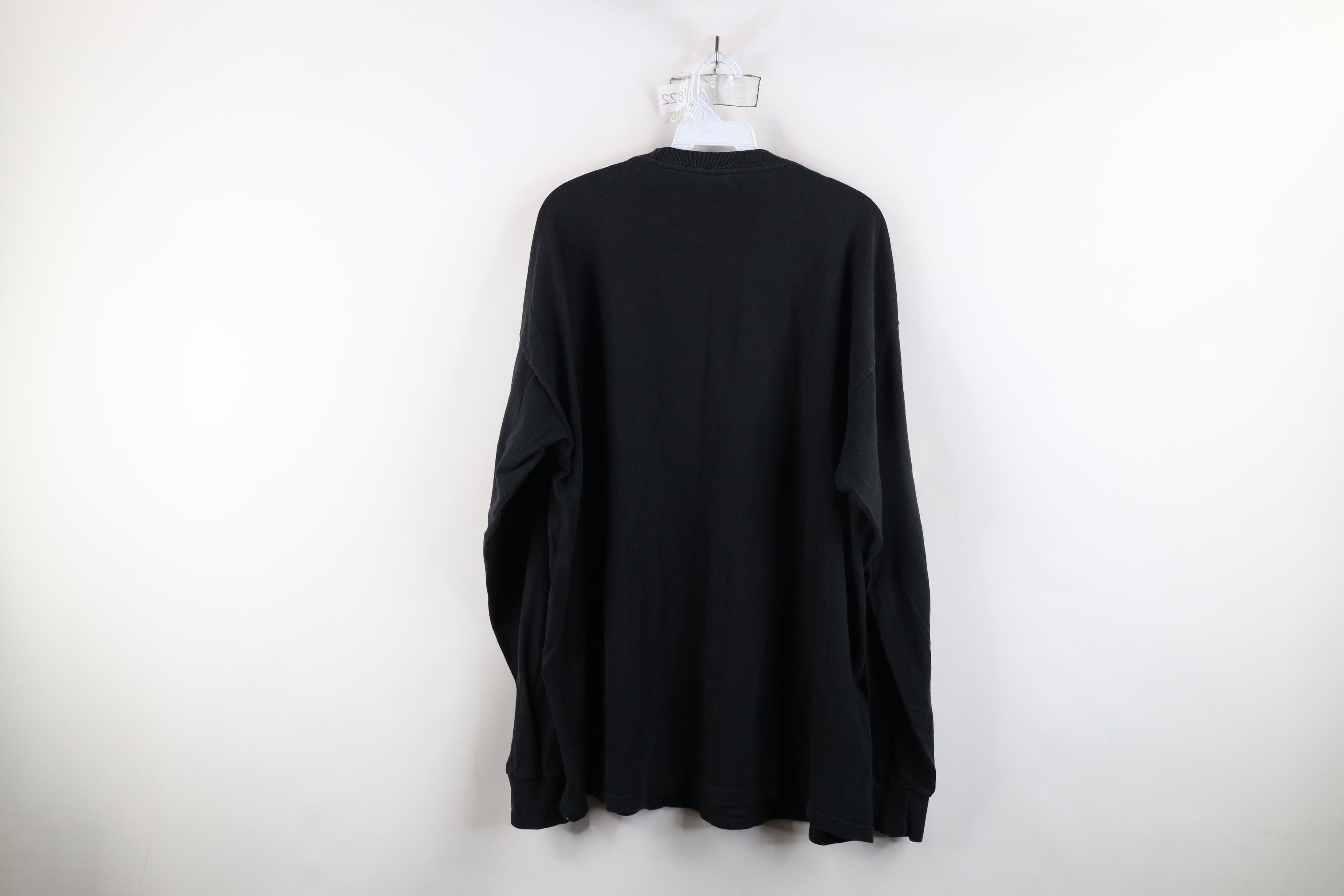 Vintage Vintage 90s Y2K Streetwear Cotton Long Sleeve T-Shirt Black Size US XXL / EU 58 / 5 - 11 Thumbnail