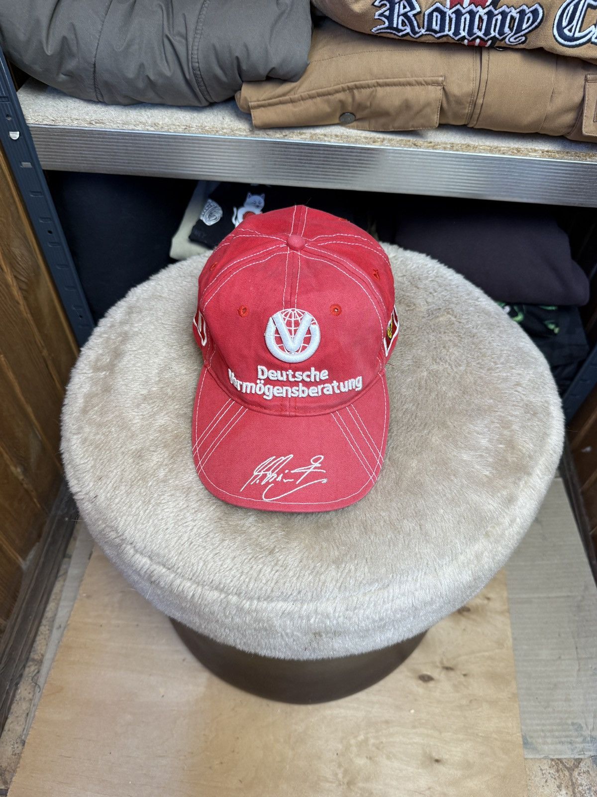 Ferrari Vintage Ferarri Schumacher Racing Y2K Cap Size ONE SIZE - 2 Thumbnail