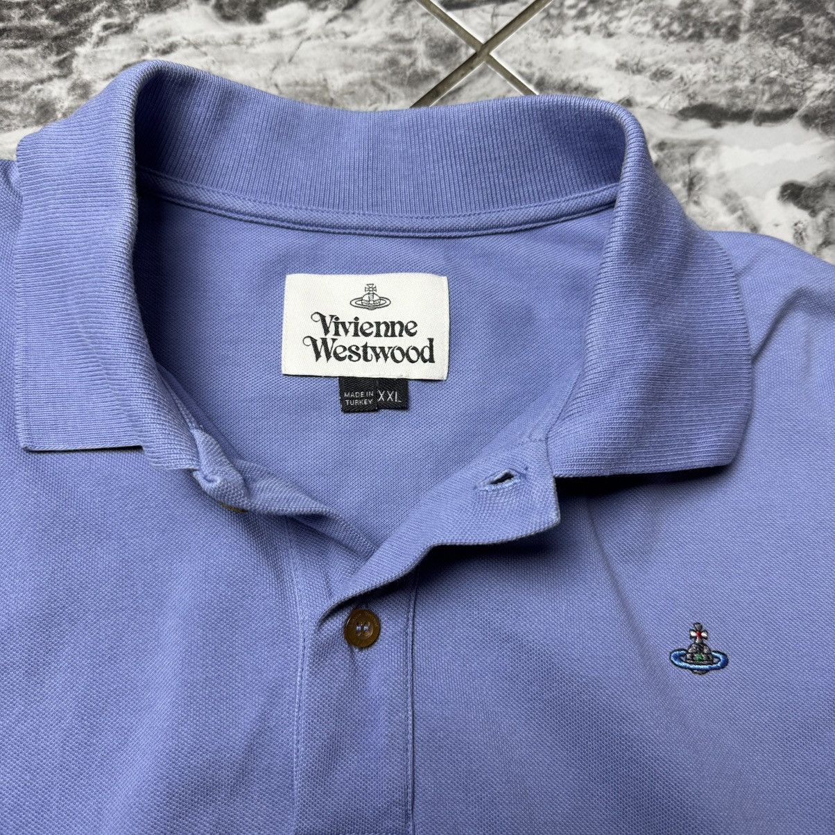 Vivienne Westwood Vivienne Westwood Polo shirt blue Size US XXL / EU 58 / 5 - 5 Thumbnail