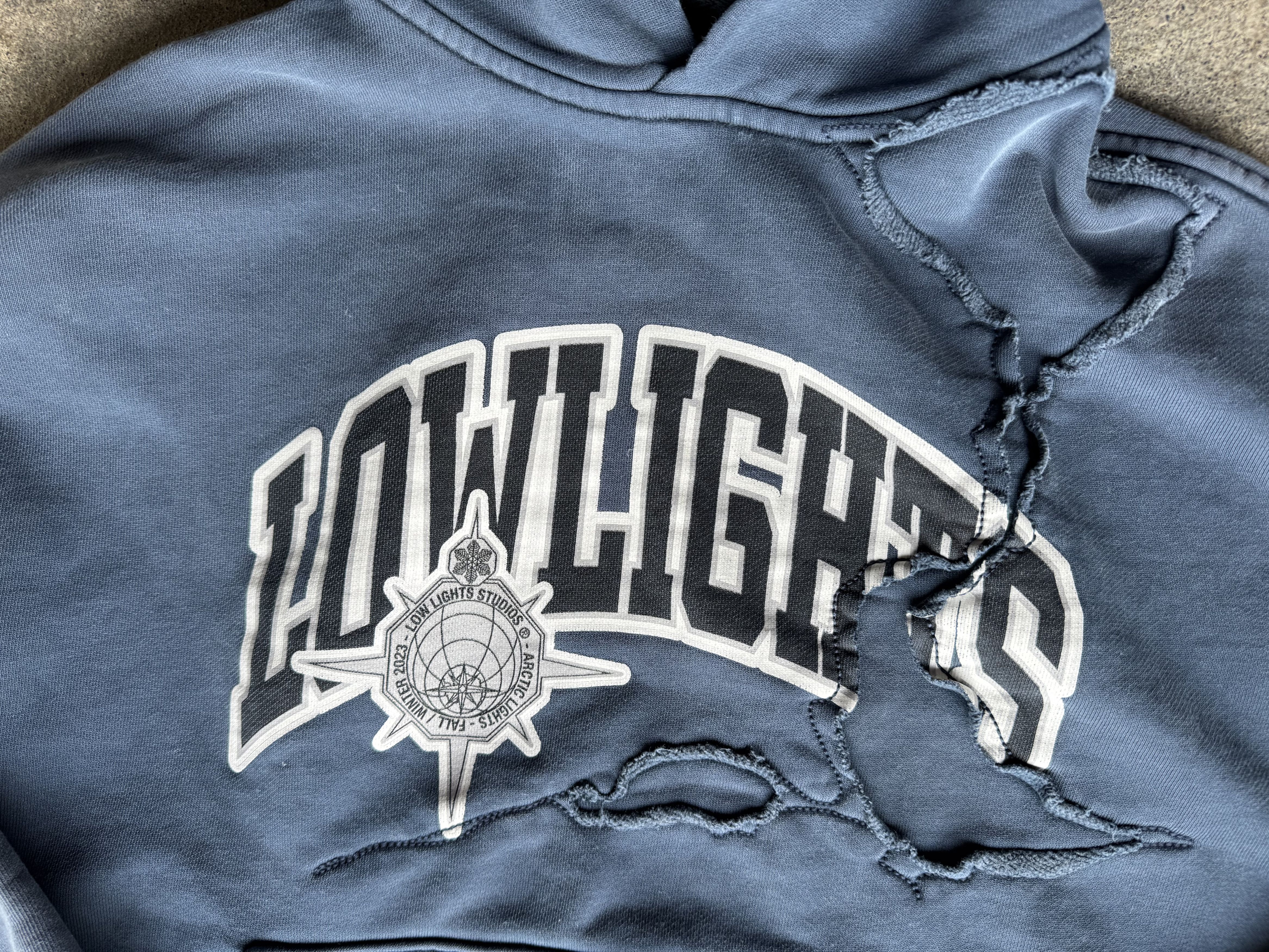 Low Light Studios Low Lights Studios Distressed Hoodie Size US M / EU 48-50 / 2 - 2 Thumbnail