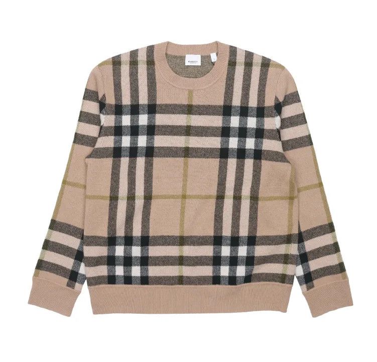 Burberry Burberry Classic Check Cashmere Sweater for Men Size US XL / EU 56 / 4 - 1 Thumbnail