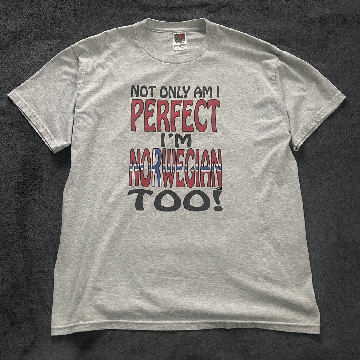 Vintage Vintage 1994 Norwegian Tee Size US XL / EU 56 / 4 - 1 Thumbnail