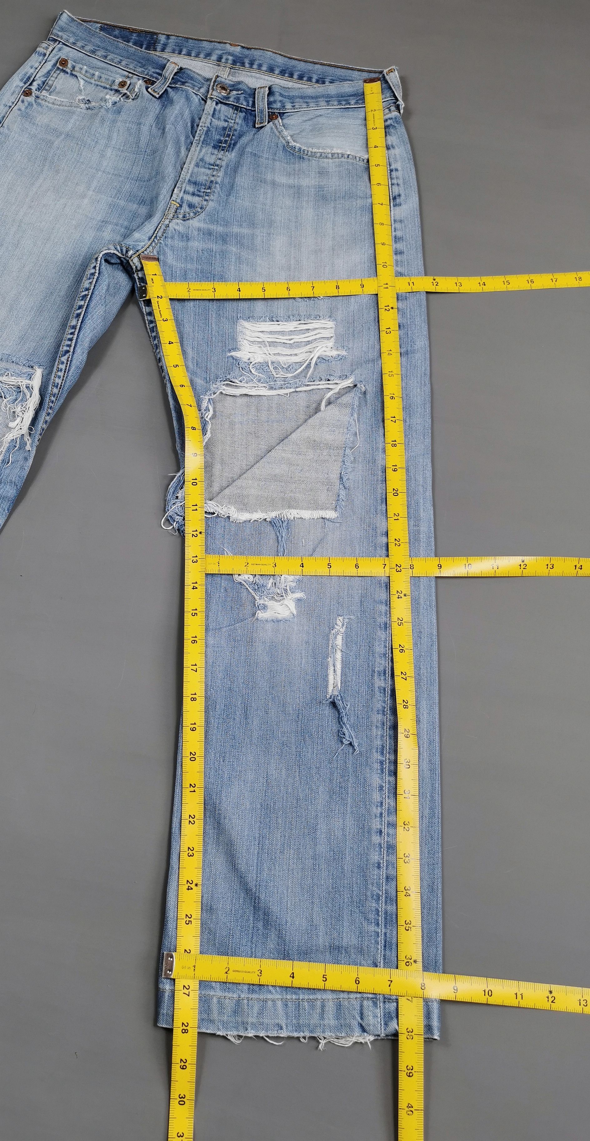 Kapital Thrashed Vintage Levis 501 Jeans Size US 31 - 10 Thumbnail