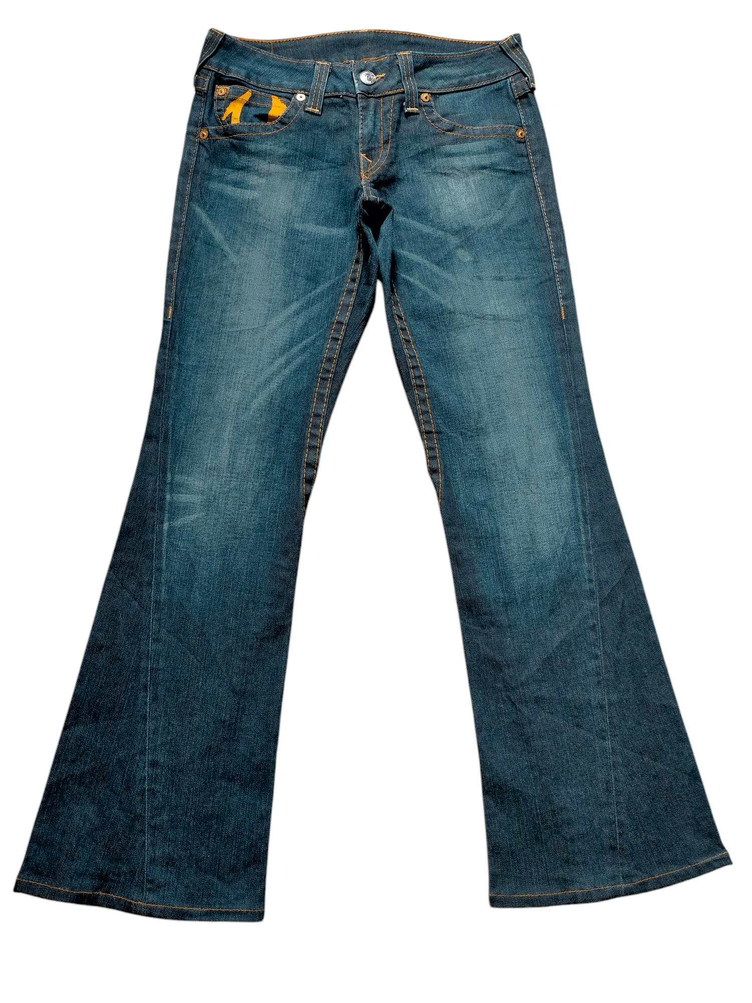 True Religion Flare Jeans True Religion Stretch Low Rise Boot cut Denim Size US 31 - 2 Thumbnail