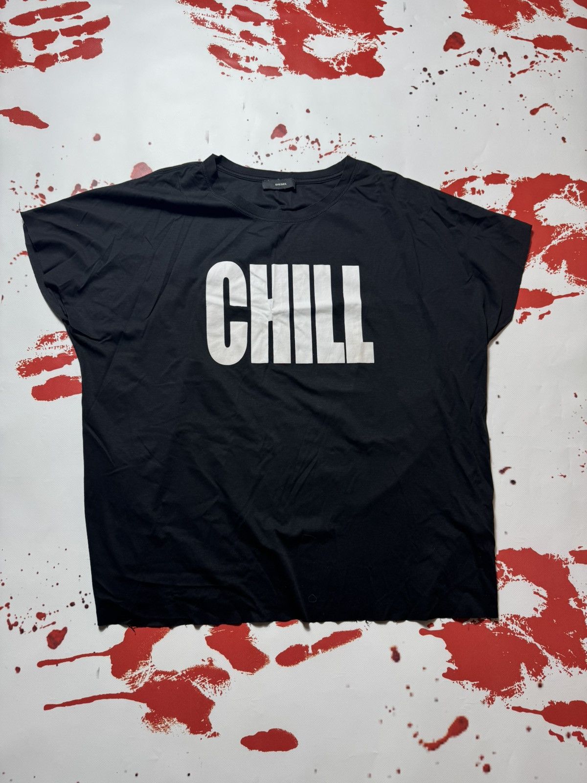 Diesel vintage 90s chill diesel cropped t shirt big logo archive Size US M / EU 48-50 / 2 - 1 Thumbnail