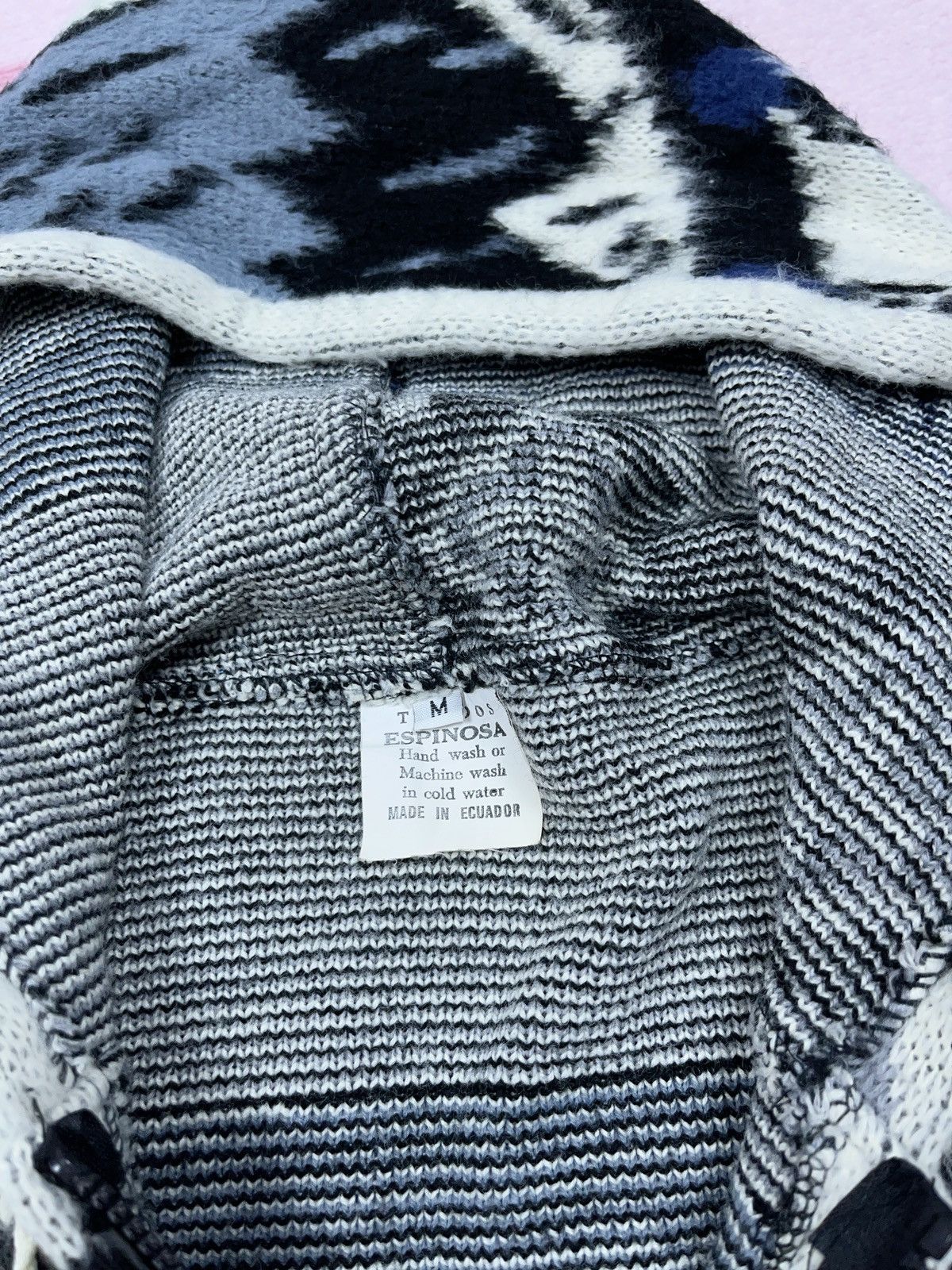 Native × Vintage ➕ vintage Ecuador Navajo native eagle fuzzy zip up sweater Size US M / EU 48-50 / 2 - 4 Thumbnail
