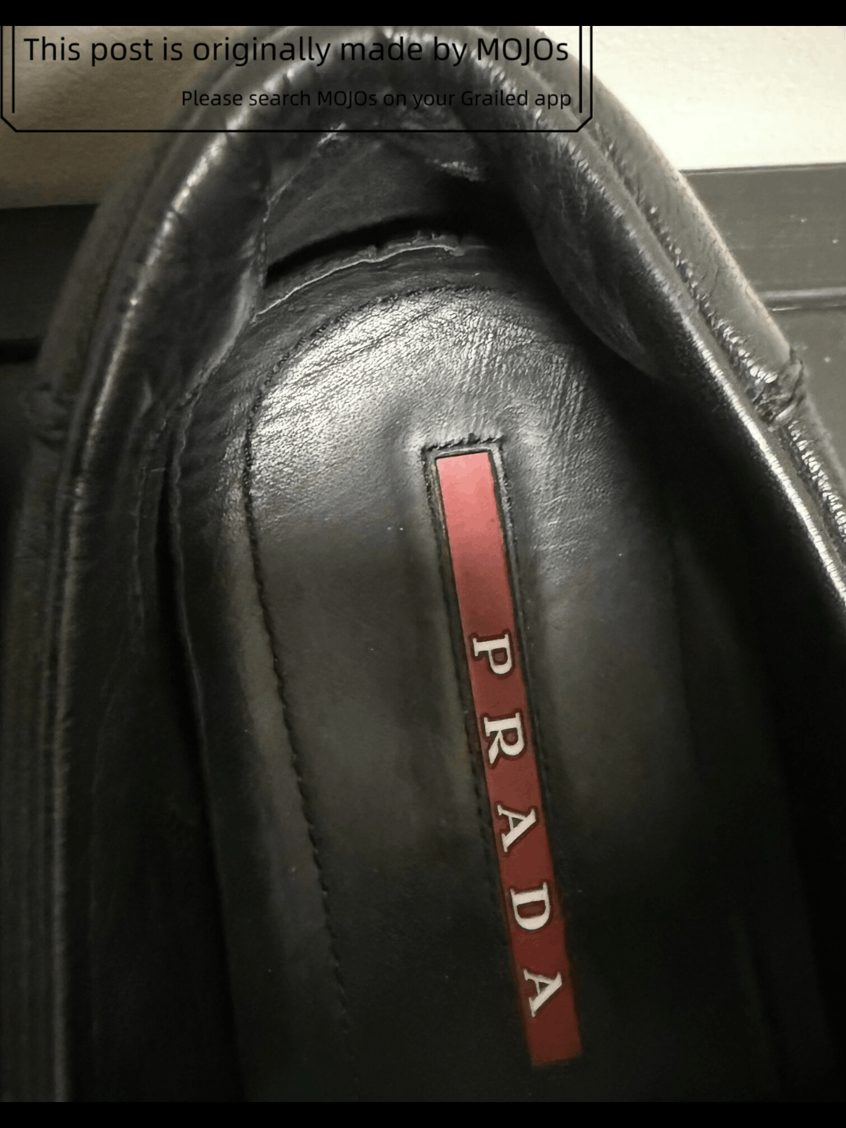 Prada Sz 43 Prada Vintage Red Label Leather Trainner mojos133401 Size US 10 / EU 43 - 3 Thumbnail
