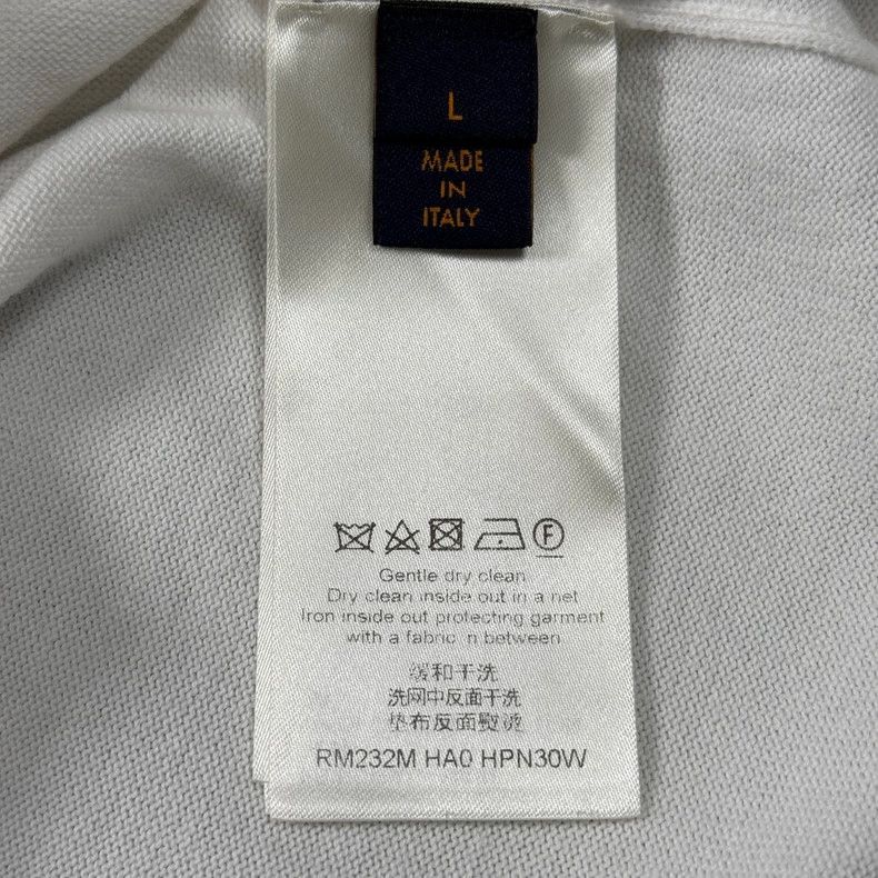 Louis Vuitton Louis Vuitton SS23 White Print Logo Knit Short Sleeve 2503- Size US L / EU 52-54 / 3 - 4 Thumbnail