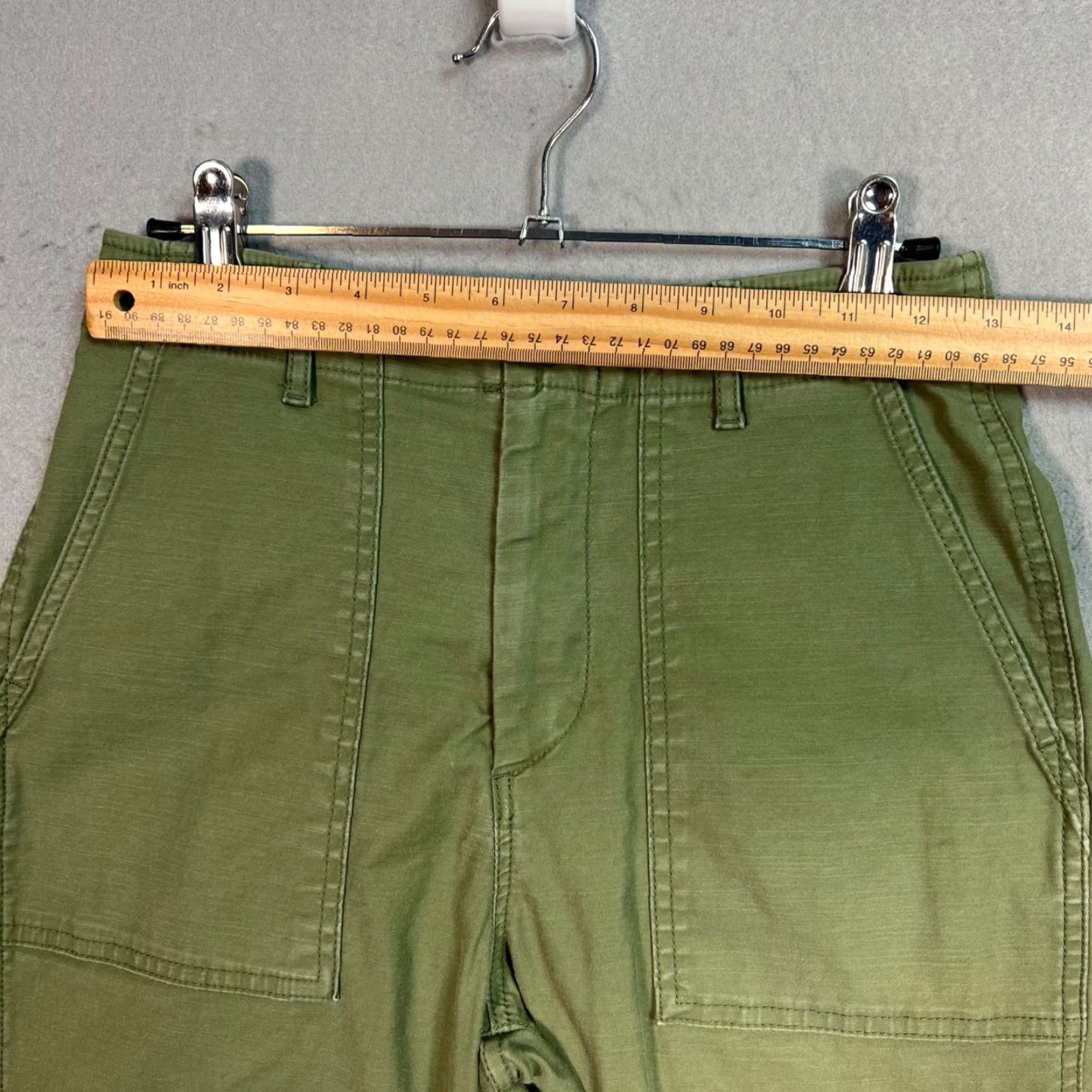 Uniqlo VINTAGE Uniqlo Women Pants Chino Tapered Olive Green 26 Adult Women 26in Inseam 26in Cotton Blend Size 26" / US 2 / IT 38 - 4 Thumbnail