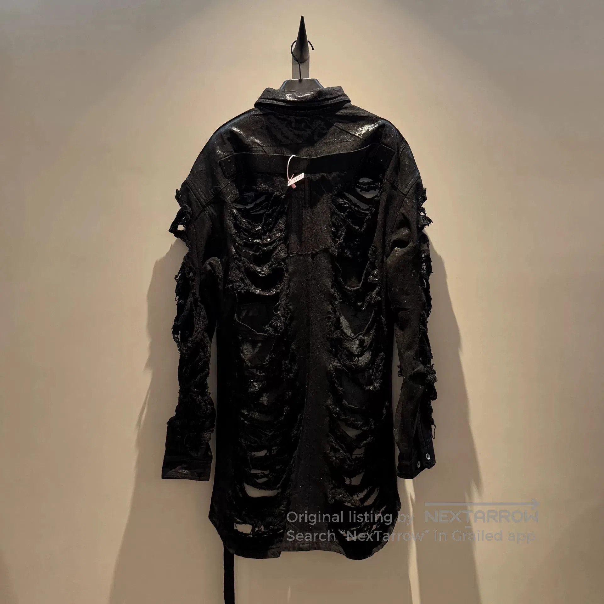 Rick Owens Drkshdw Rick Owens Waxed Distressed Jacket. Size US M / EU 48-50 / 2 - 3 Thumbnail