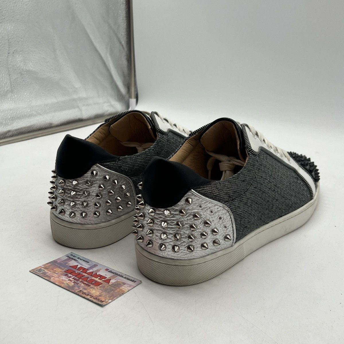Christian Louboutin Christian Louboutin seavaste 2 orlato flat silver black Size US 13 / EU 46 - 5 Thumbnail