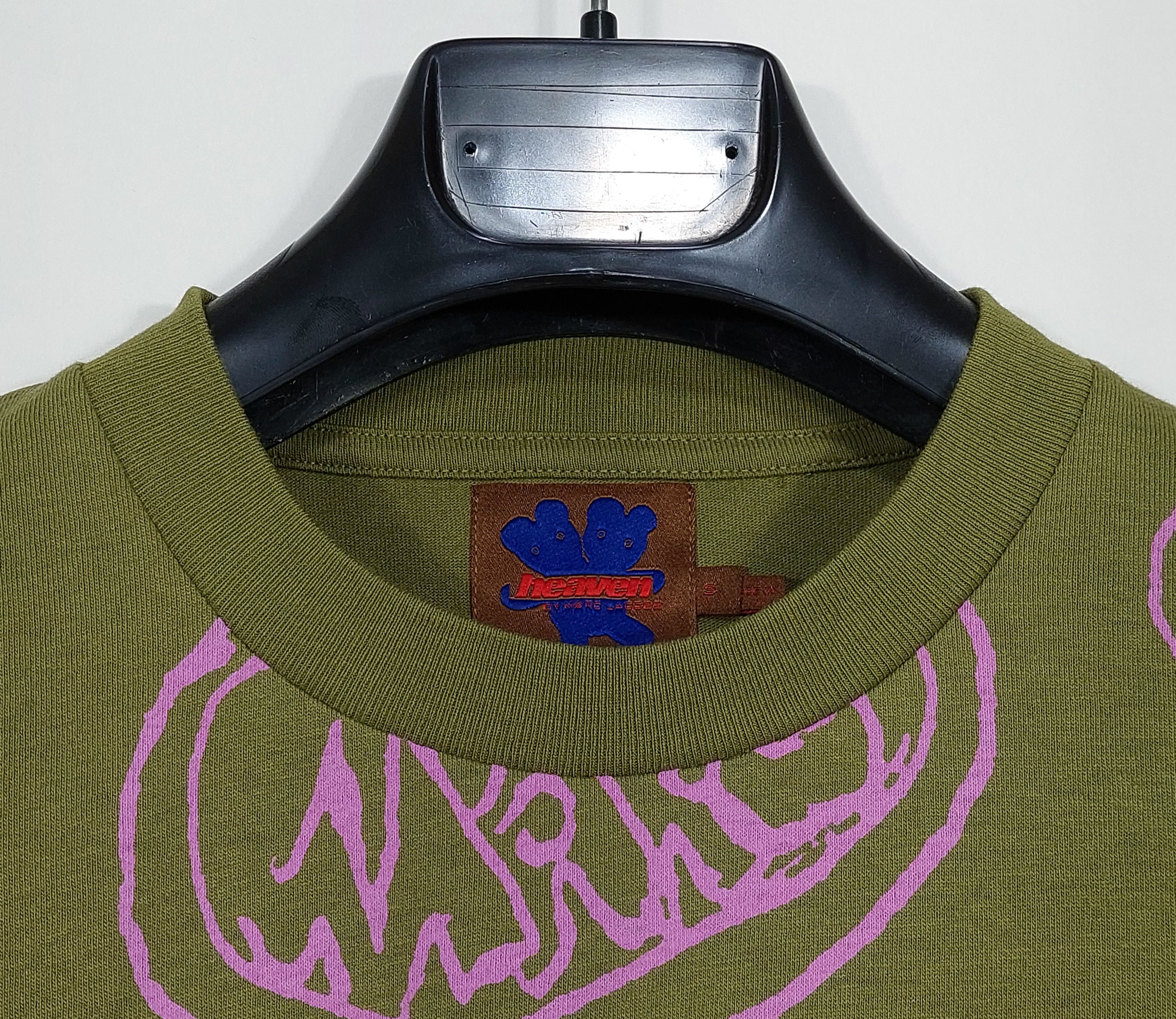 Heaven by Marc Jacobs spikes print cotton tshirt - khaki green S Size US S / EU 44-46 / 1 - 2 Thumbnail