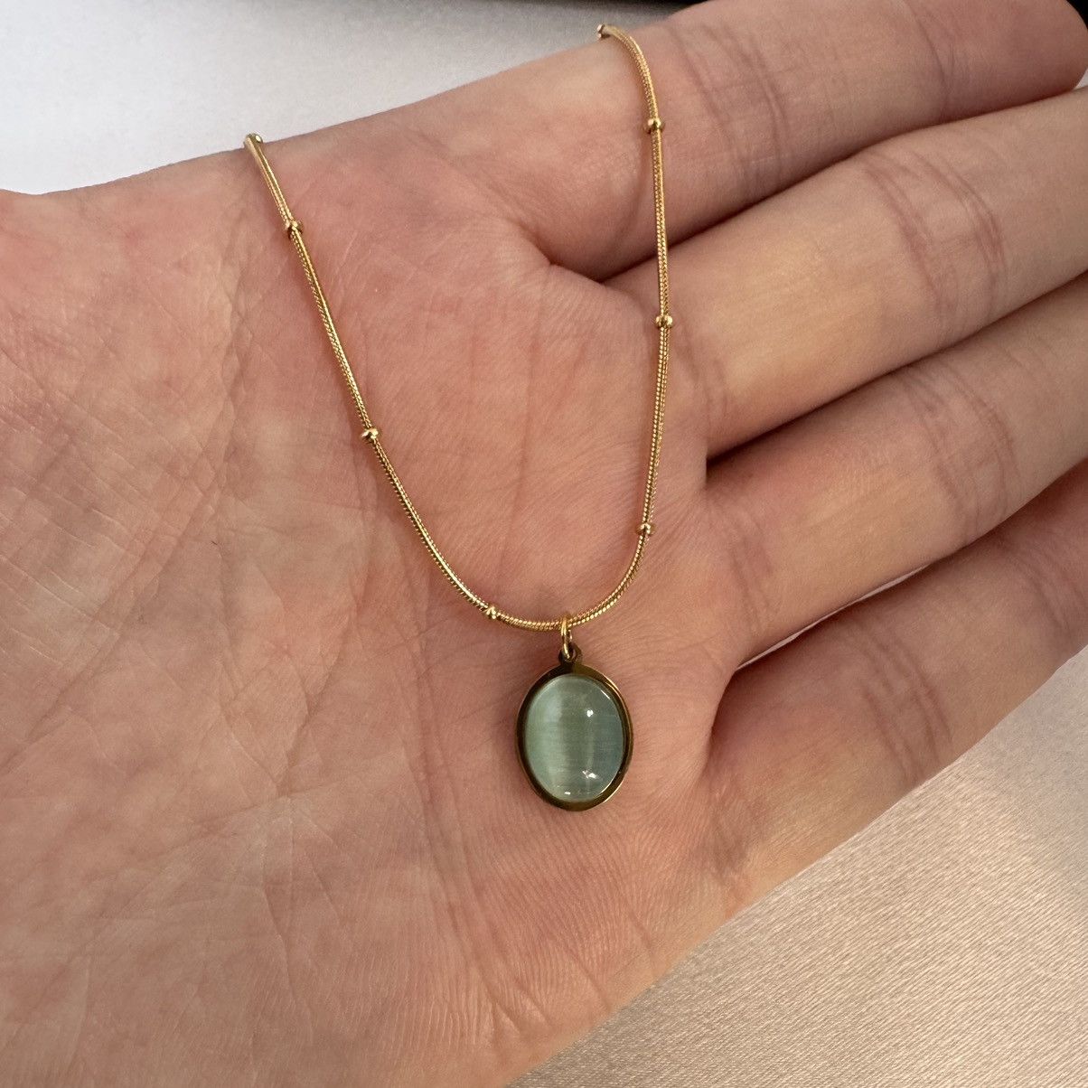 Other Green Crystal Pendant Necklace for Women Size ONE SIZE - 4 Thumbnail
