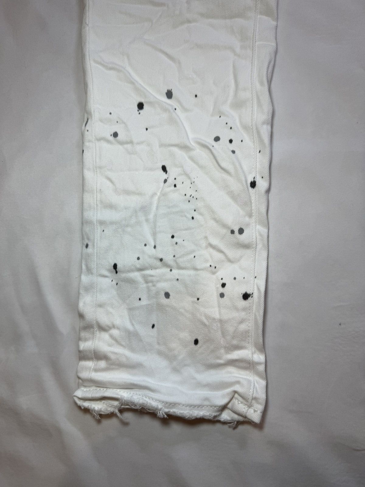 Purple Paint Splatter P001 Slim Fit Low Rise Slim Leg Denim Jeans Size US 36 / EU 52 - 4 Thumbnail