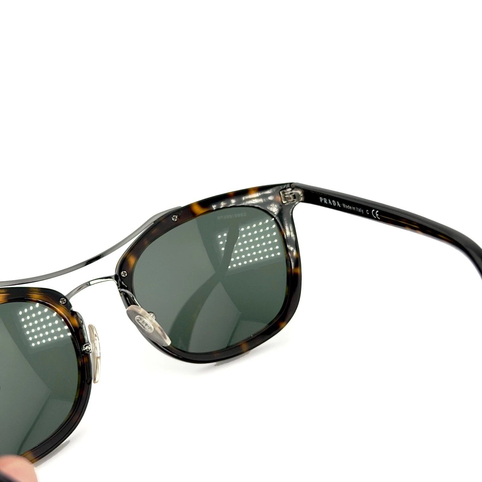 Prada PRADA 17Q SOCIETY Square Pilot PR17QS Tortoise Sunglasses Size ONE SIZE - 8 Thumbnail