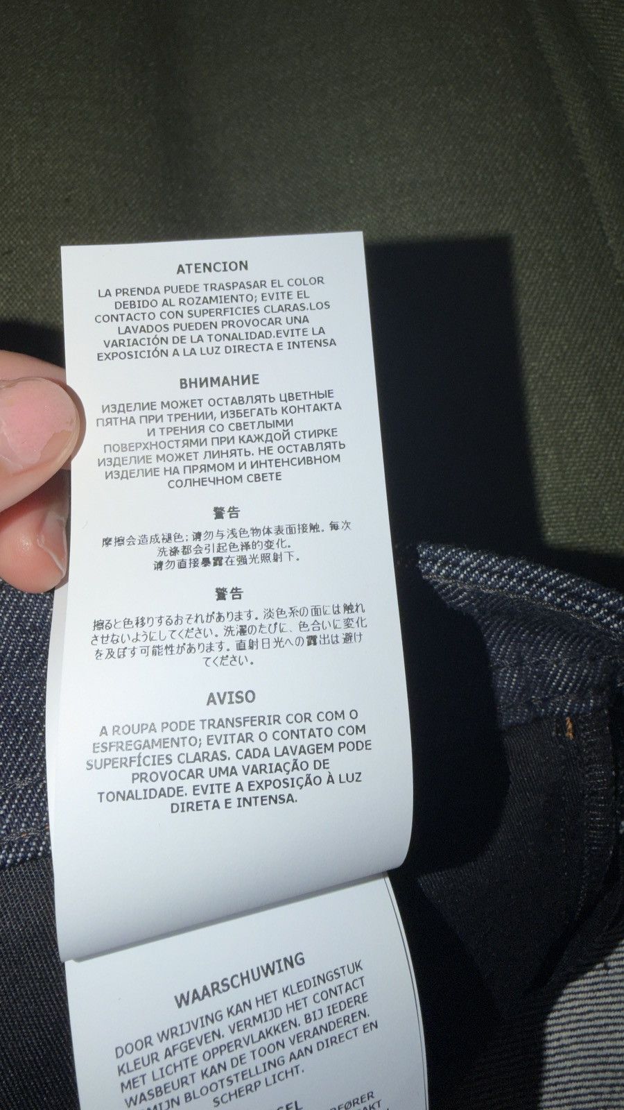 Stone Island J100005 INDIGO DENIM-RINSED mens 32 stone island Size US 32 / EU 48 - 17 Thumbnail