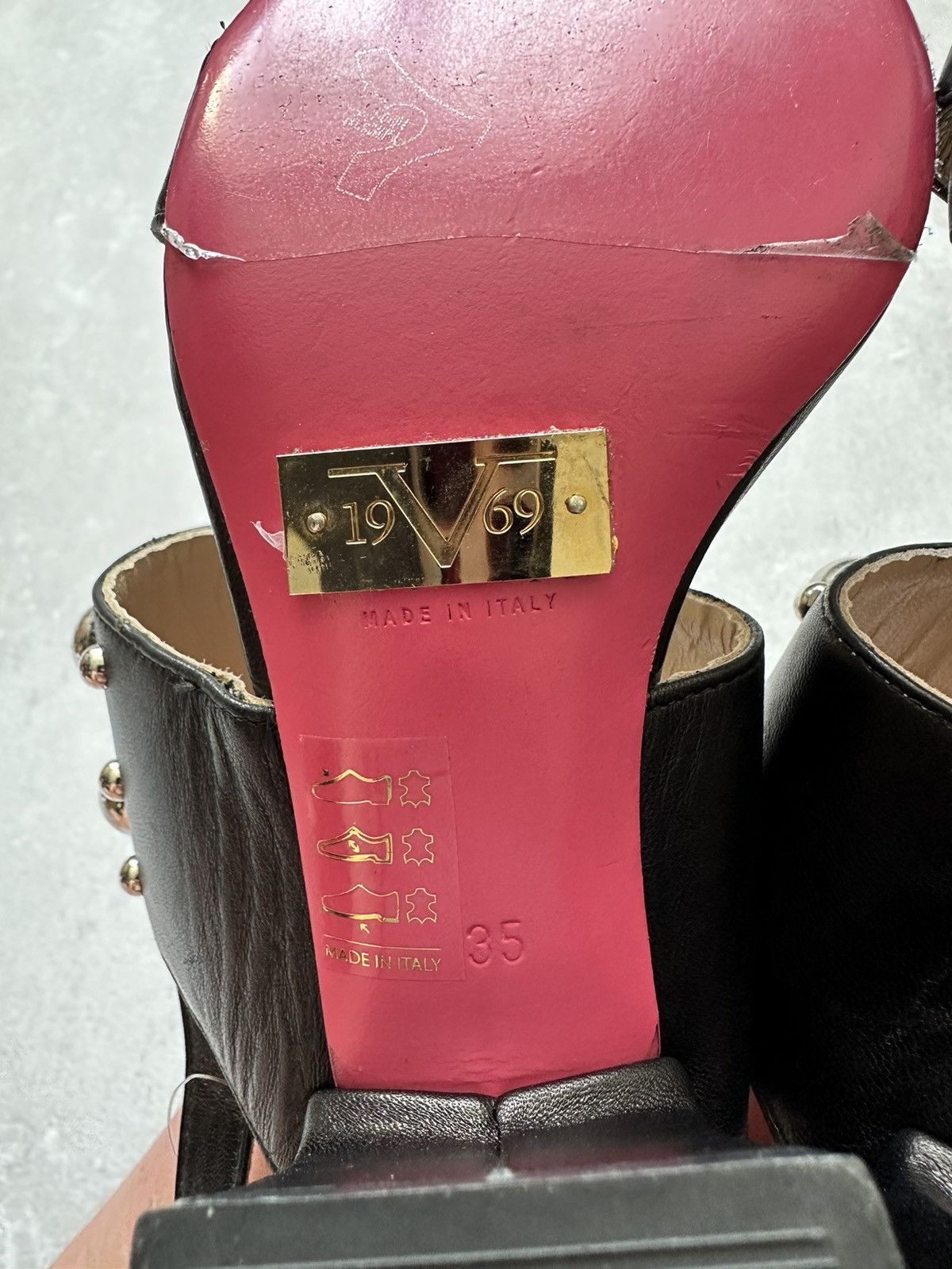 Versace versace 1969 shoes women platform black 35 made in Italy Size US 5 / IT 35 - 5 Thumbnail