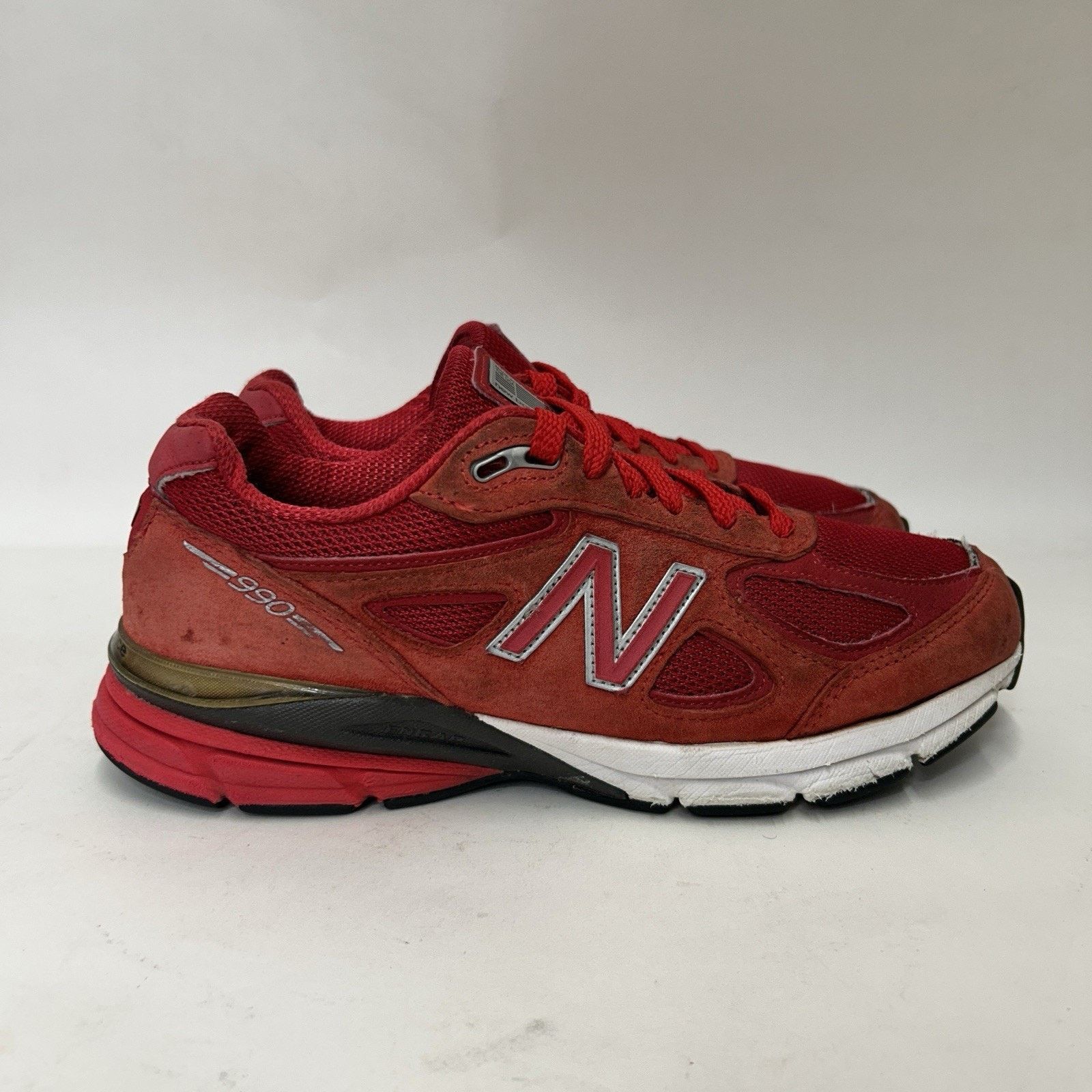 New Balance New Balance 990v4 Made In USA “Team Red” M990RD4 Size US 9.5 / EU 42-43 - 3 Thumbnail