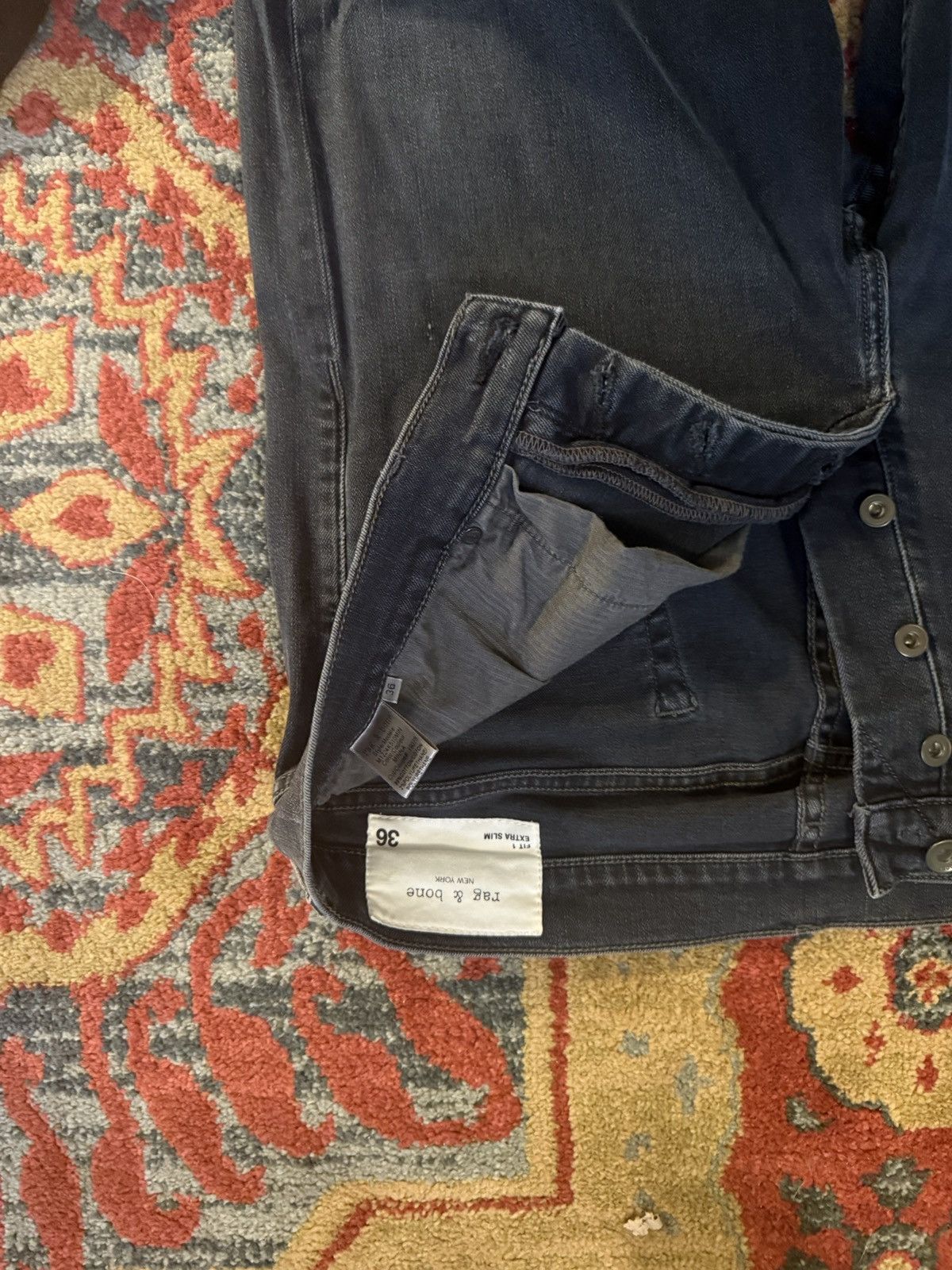 Rag & Bone Rag and Bone Fit 1 Jeans Size US 36 / EU 52 - 2 Thumbnail