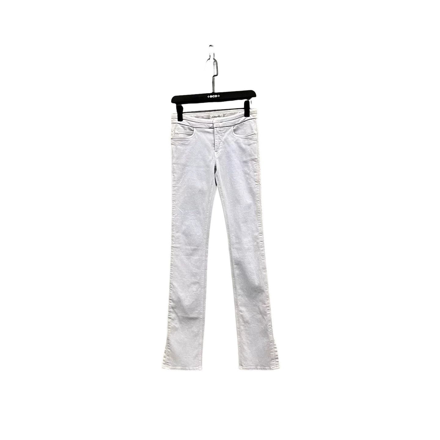 Chanel Chanel Bleached Denim Jeans Size 34 Size 25" / US 0 / IT 36 - 1 Thumbnail