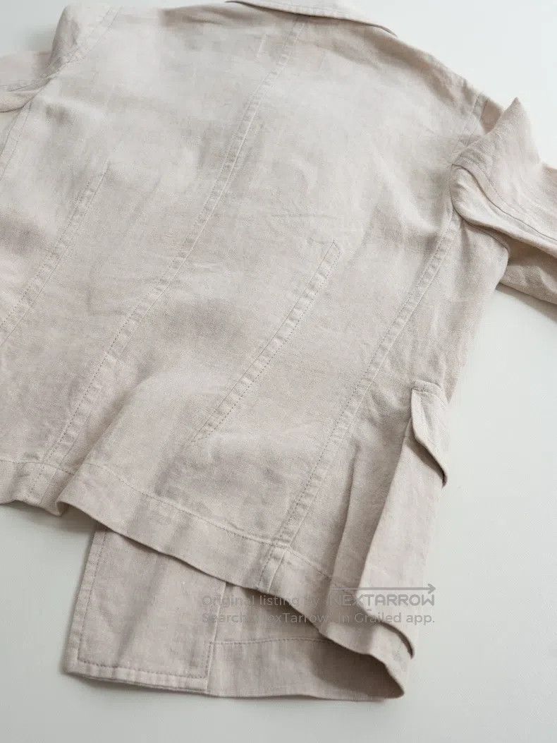 Comme des Garcons Comme Des Garcons Beige linen coat Size M / US 6-8 / IT 42-44 - 6 Thumbnail
