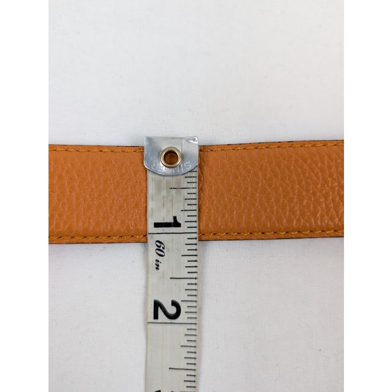 Amiri o1rshd1 Q:2 / Size: 85 / Pebbled Amiri Belt in Orange Size 34 - 8 Thumbnail