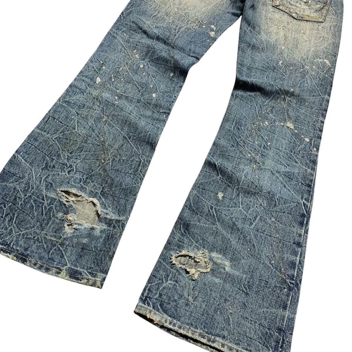 Japanese Brand 2000s Midas Flare Distressed Y2k Punk Vkeii Lgb Style Size US 31 - 13 Thumbnail