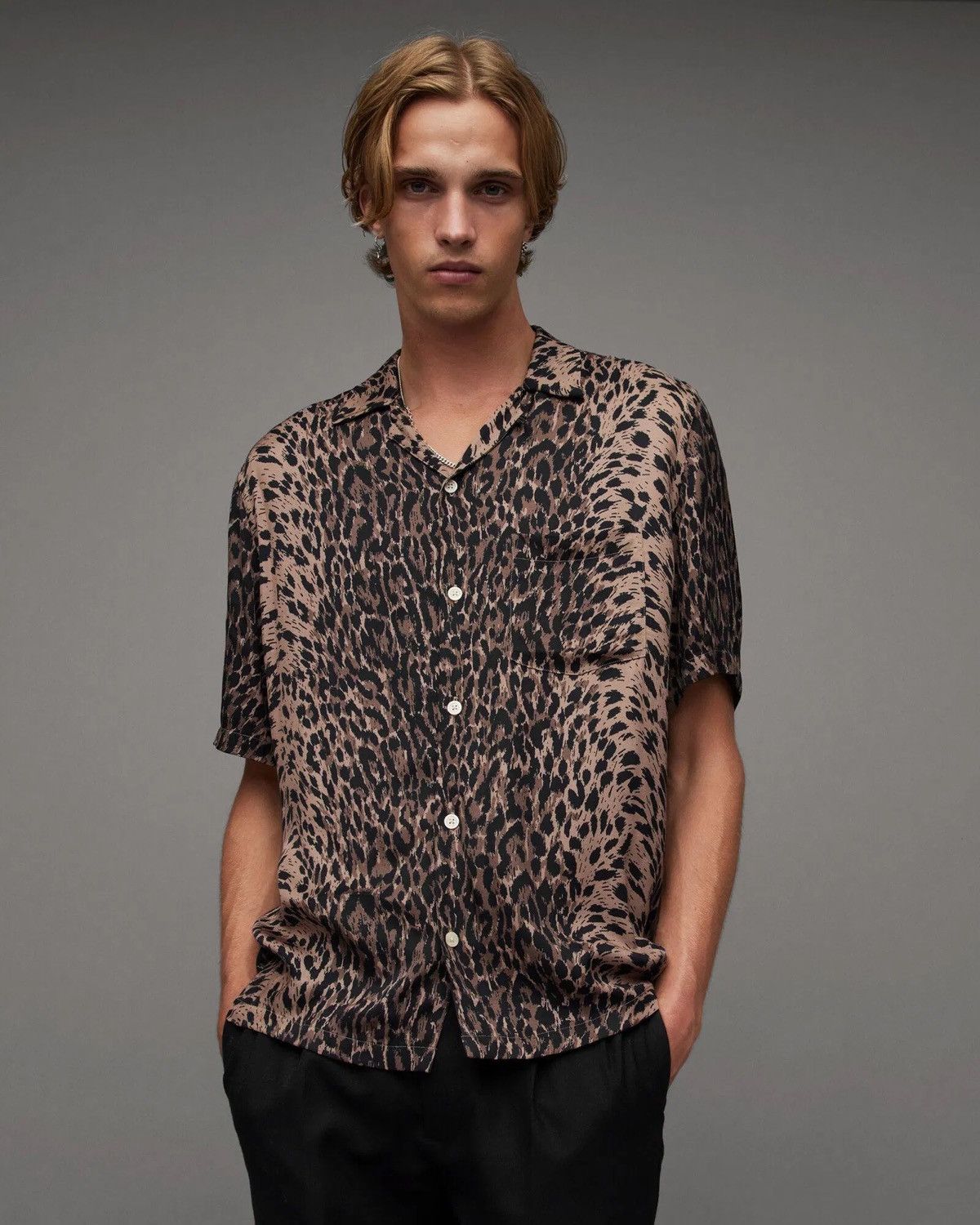 Allsaints “Leoza” Viscose Hawaiian Shirt Size US S / EU 44-46 / 1 - 2 Thumbnail