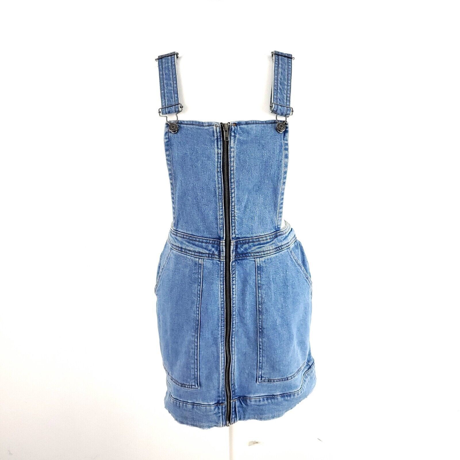 Designer Wild Fable Small Jean Zip Up Overalls With Pockets Small Size S / US 4 / IT 40 - 1 Thumbnail