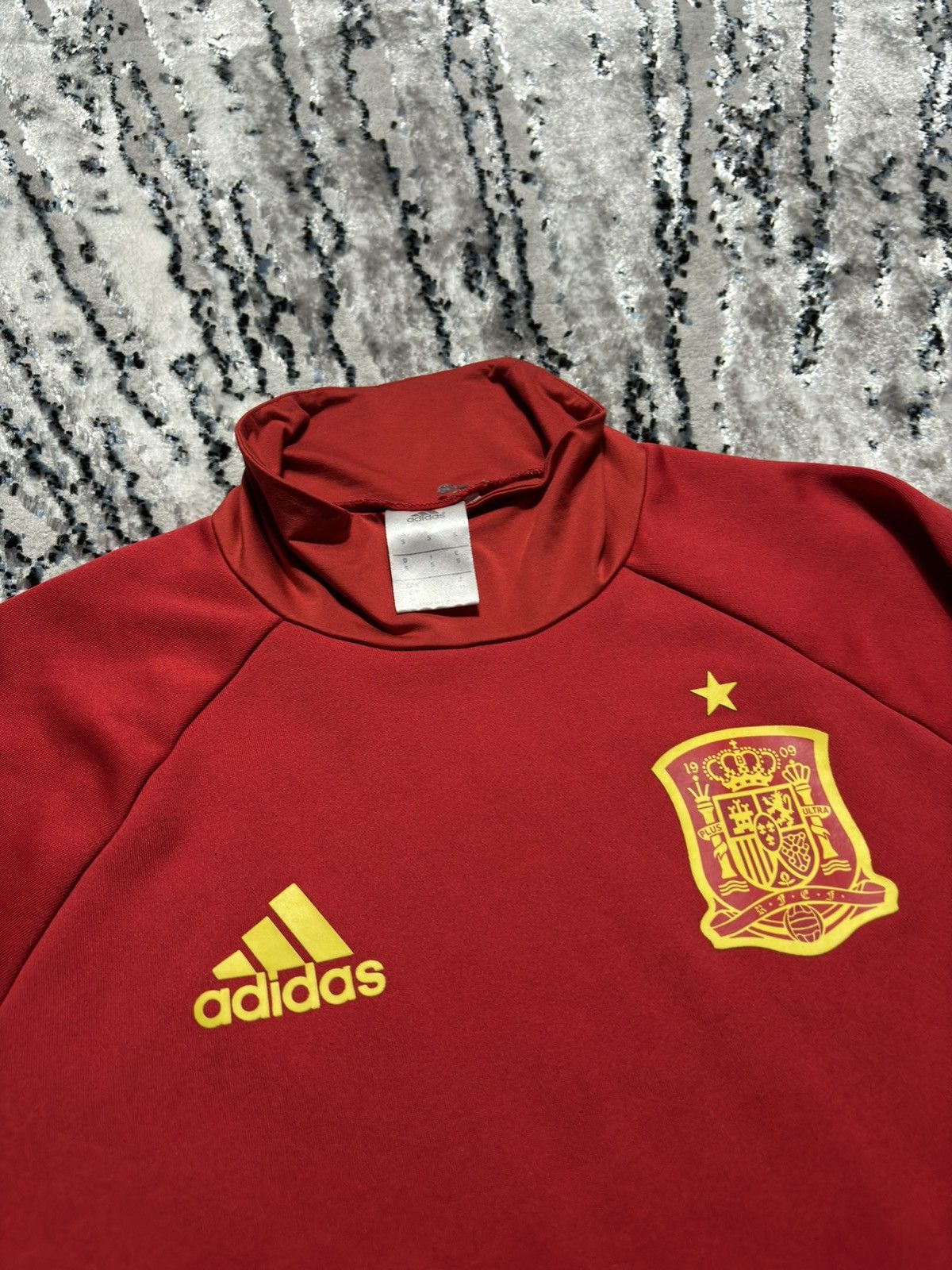 Adidas Adidas Spain 2014 2015 Training Sweatshirt Soccer Top Size US S / EU 44-46 / 1 - 2 Thumbnail