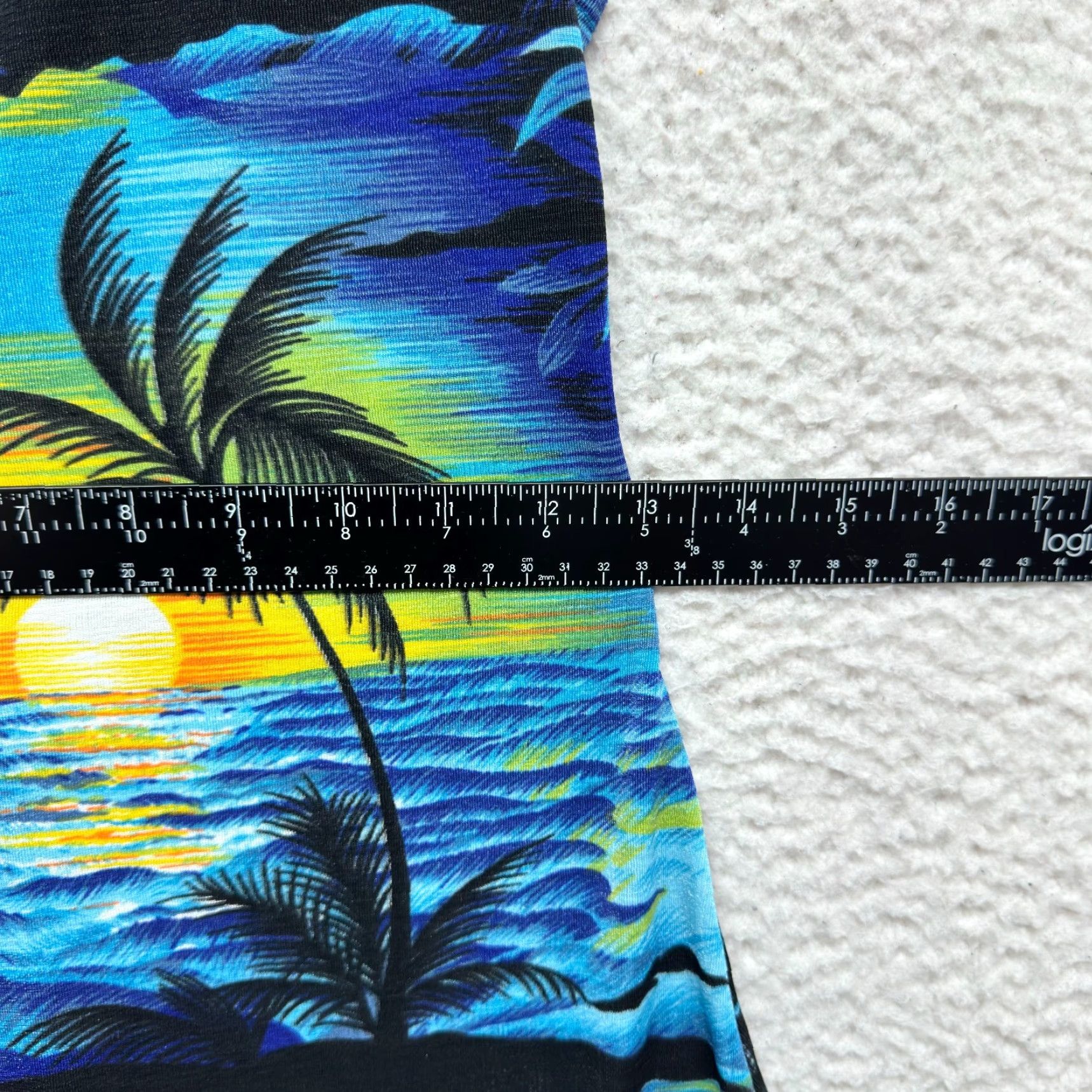 Vintage VINTAGE 90s Y2K Hawaiian Mini Dress M Blue Tropical Floral Grunge Women’s M Size M / US 6-8 / IT 42-44 - 6 Thumbnail