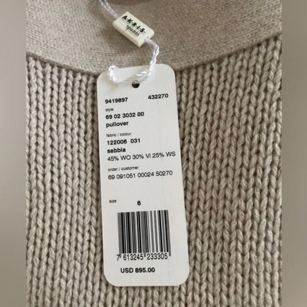 Aris Tatalovich Akris Boatneck Pullover Size M / US 6-8 / IT 42-44 - 3 Thumbnail