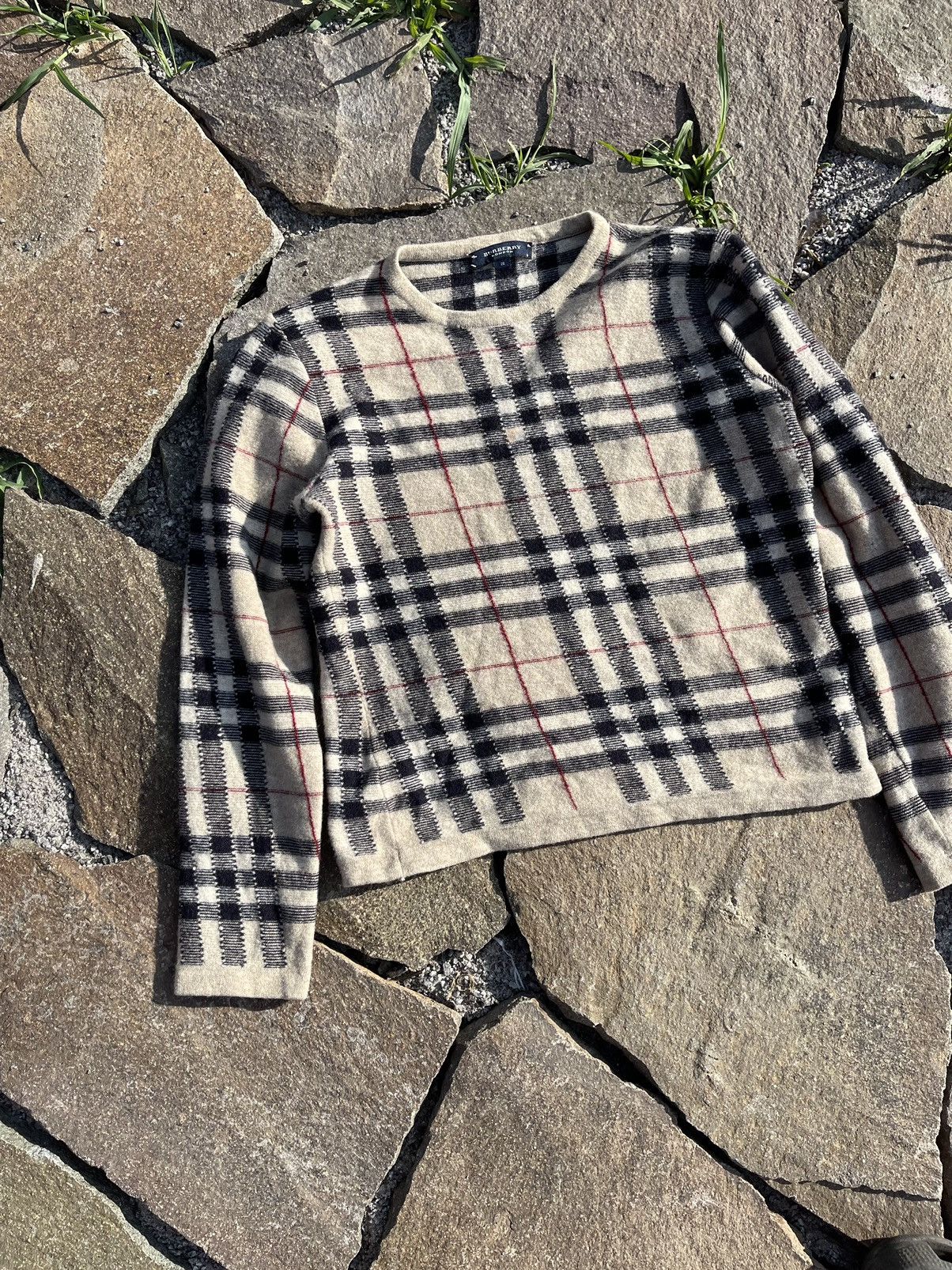 Burberry Burberry Nova Check wool sweater Size S / US 4 / IT 40 - 6 Thumbnail