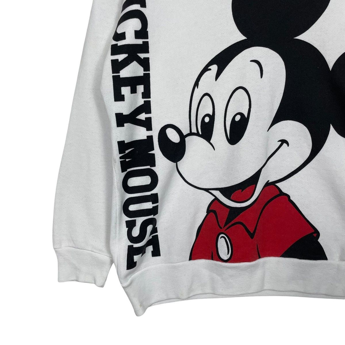 Disney Vtg 80s Disney Mickey Mouse Big Print Crewneck Sweatshirt Size US S / EU 44-46 / 1 - 3 Thumbnail