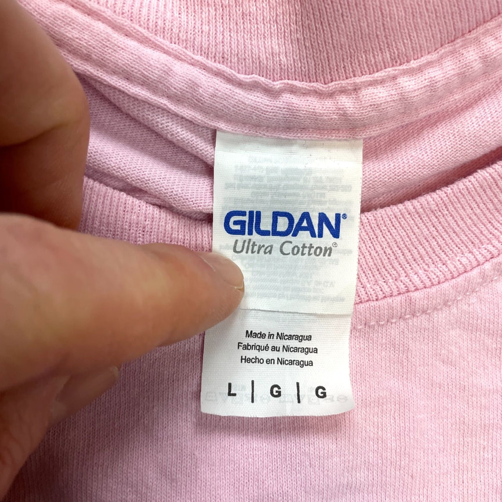 Gildan Gildan Ultra Cotton Shirt Mens Large Out Pink the Enemy Football Seam CB West Skull Size US L / EU 52-54 / 3 - 3 Thumbnail